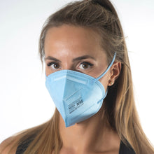 Load image into Gallery viewer, NIOSH N95 Respirator Made In USA (Head Loops) - BLUE $1.89/Ea &amp; up.

