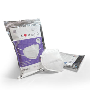5-Layer Face Mask Made In USA (Not N95) - White $1.69 /Ea & up