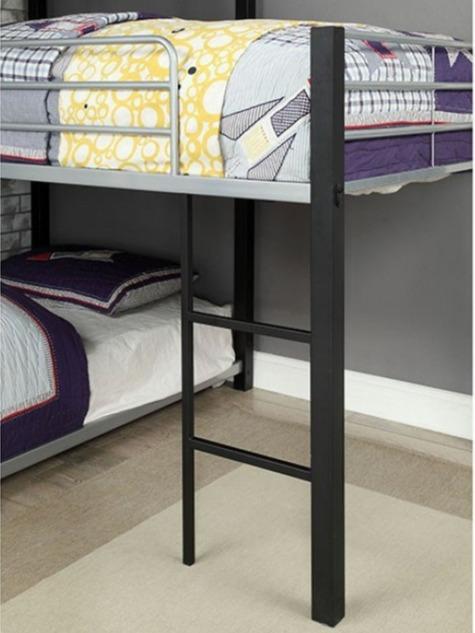 Aubrey Triple Twin Metal Bunk Bed with Modular Corner Design