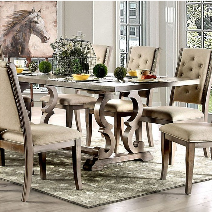 Patience Modern Rustic 9-Piece Dining Set