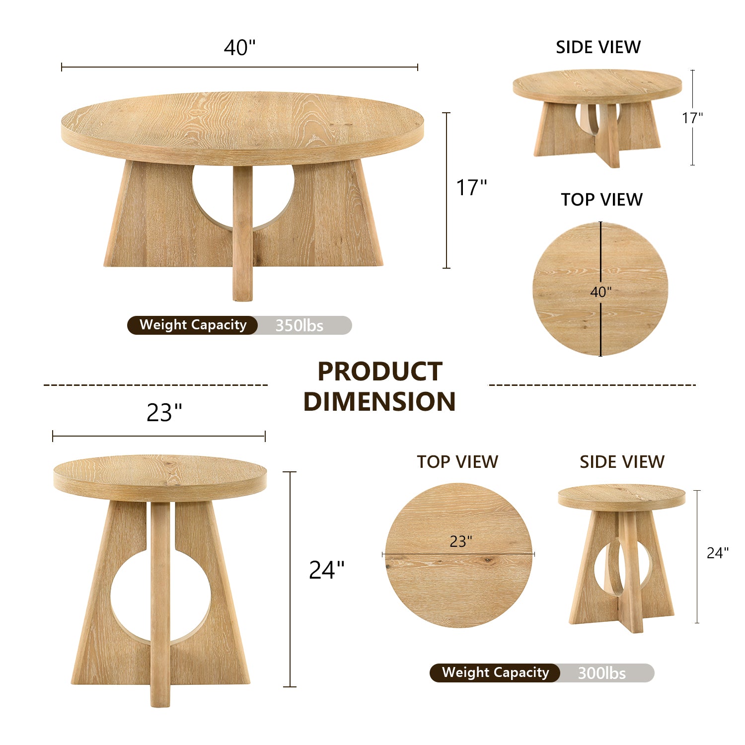 Coffee Table & End Table Set