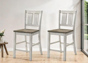 Rustic Counter Height Chair, Set of 2