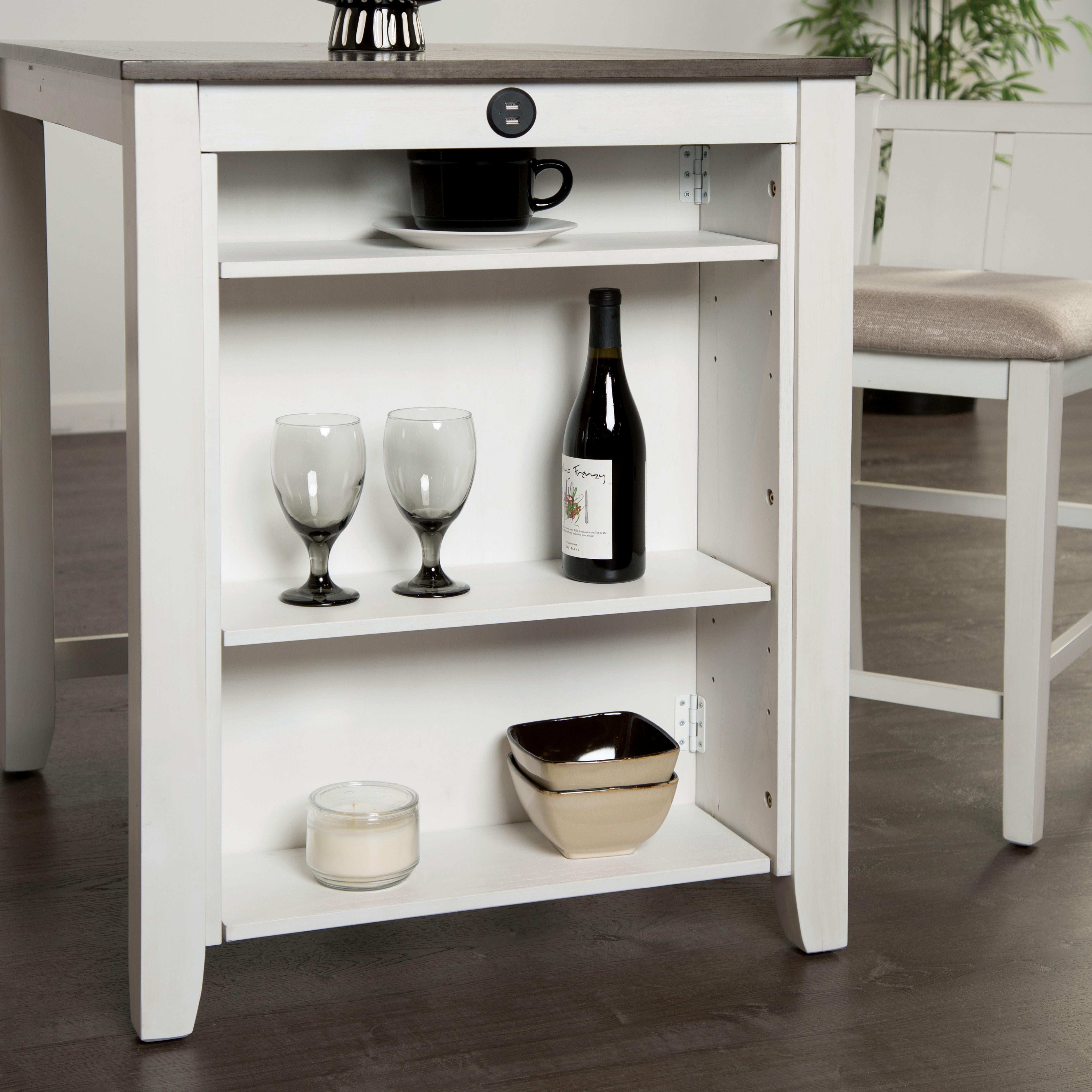 Transitional Dining Set, 3 Pieces