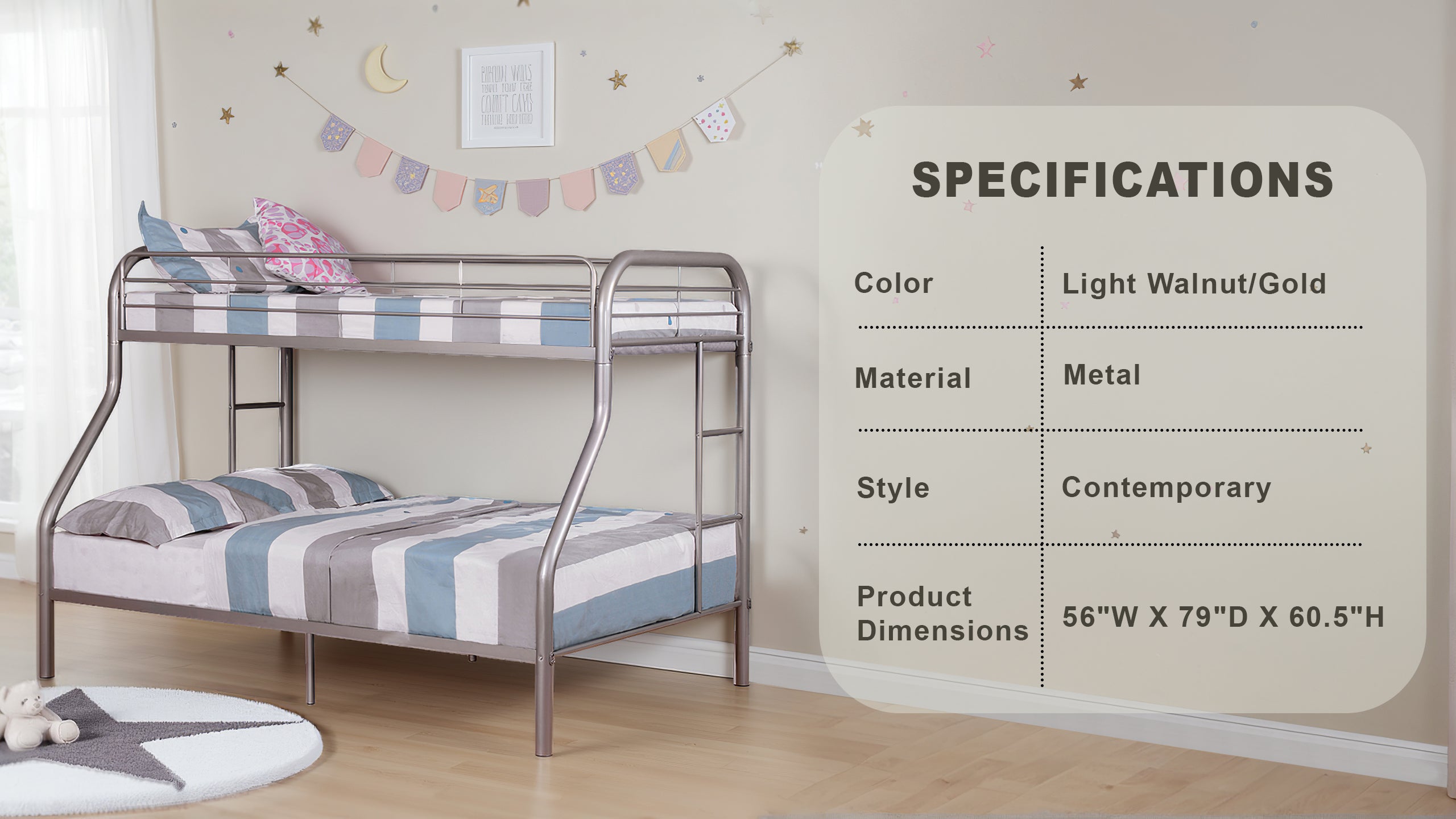 Callahan Contemporary Bunk Bed