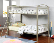 Lovia Modern Metal Twin-Over-Full Bunk Bed