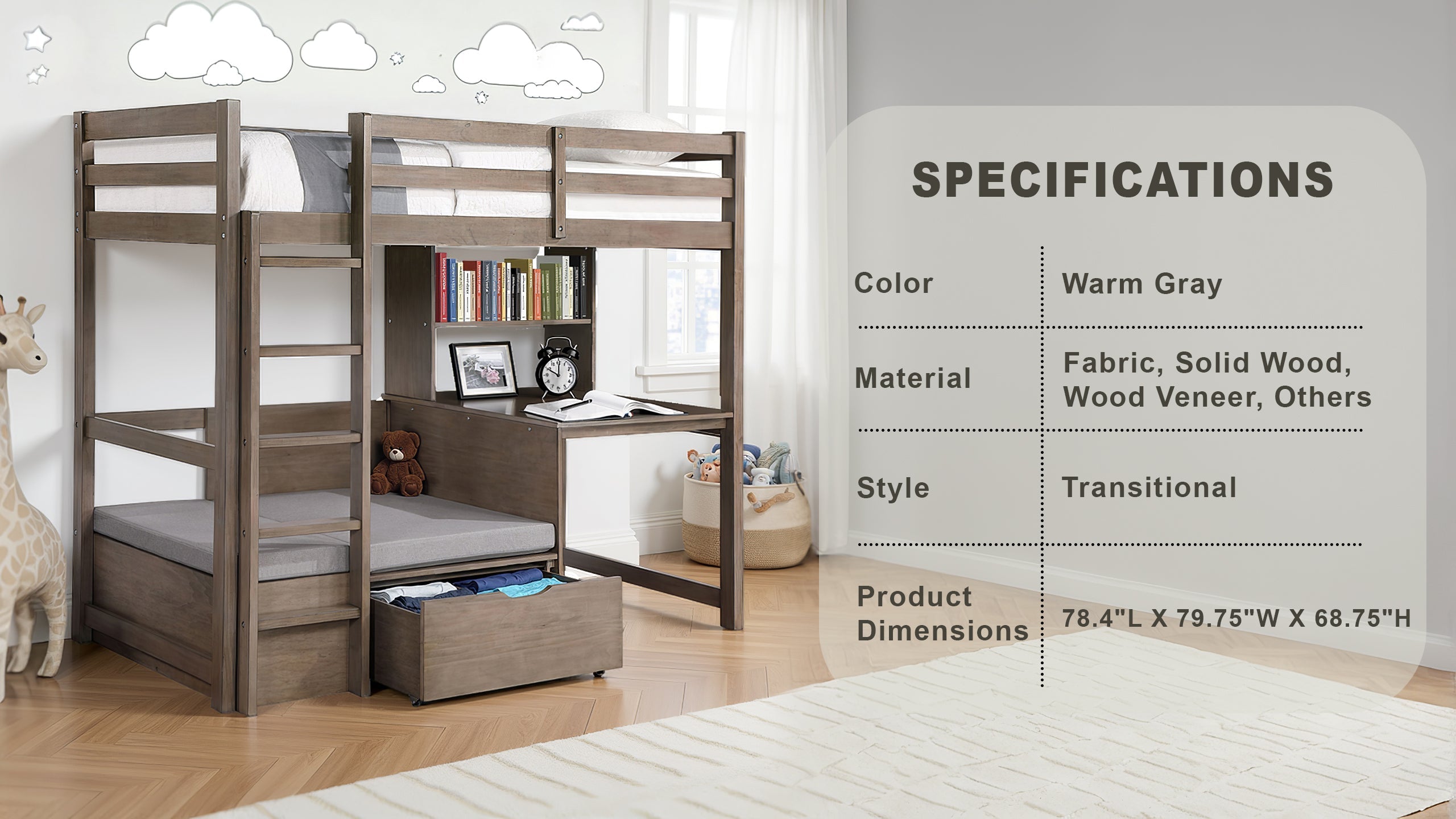 Maelion Transitional Bunk Bed