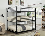 Carolyn Triple Twin or Full Metal Decker Bunk Bed