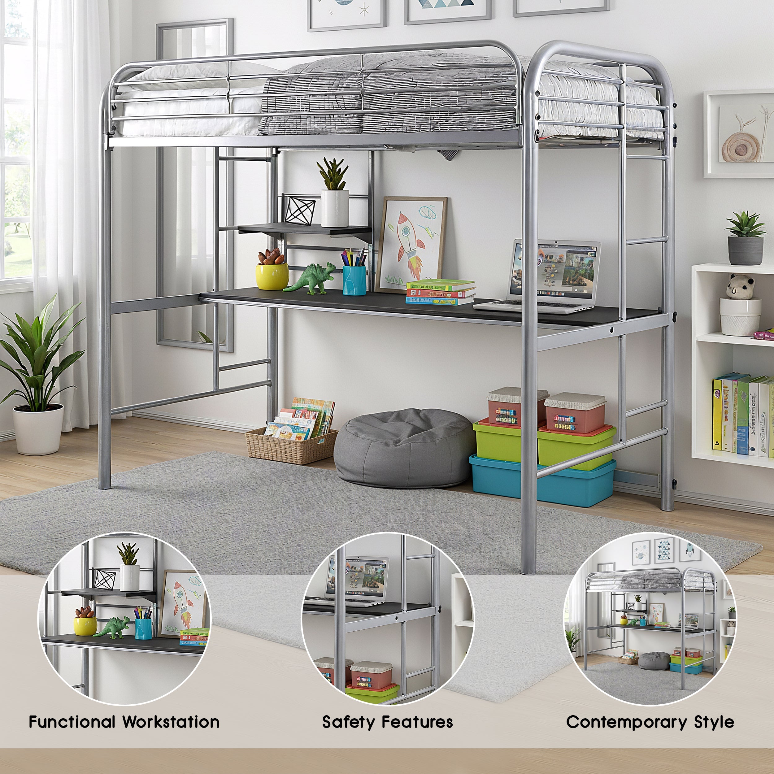 Saphira Contemporary Bunk Bed