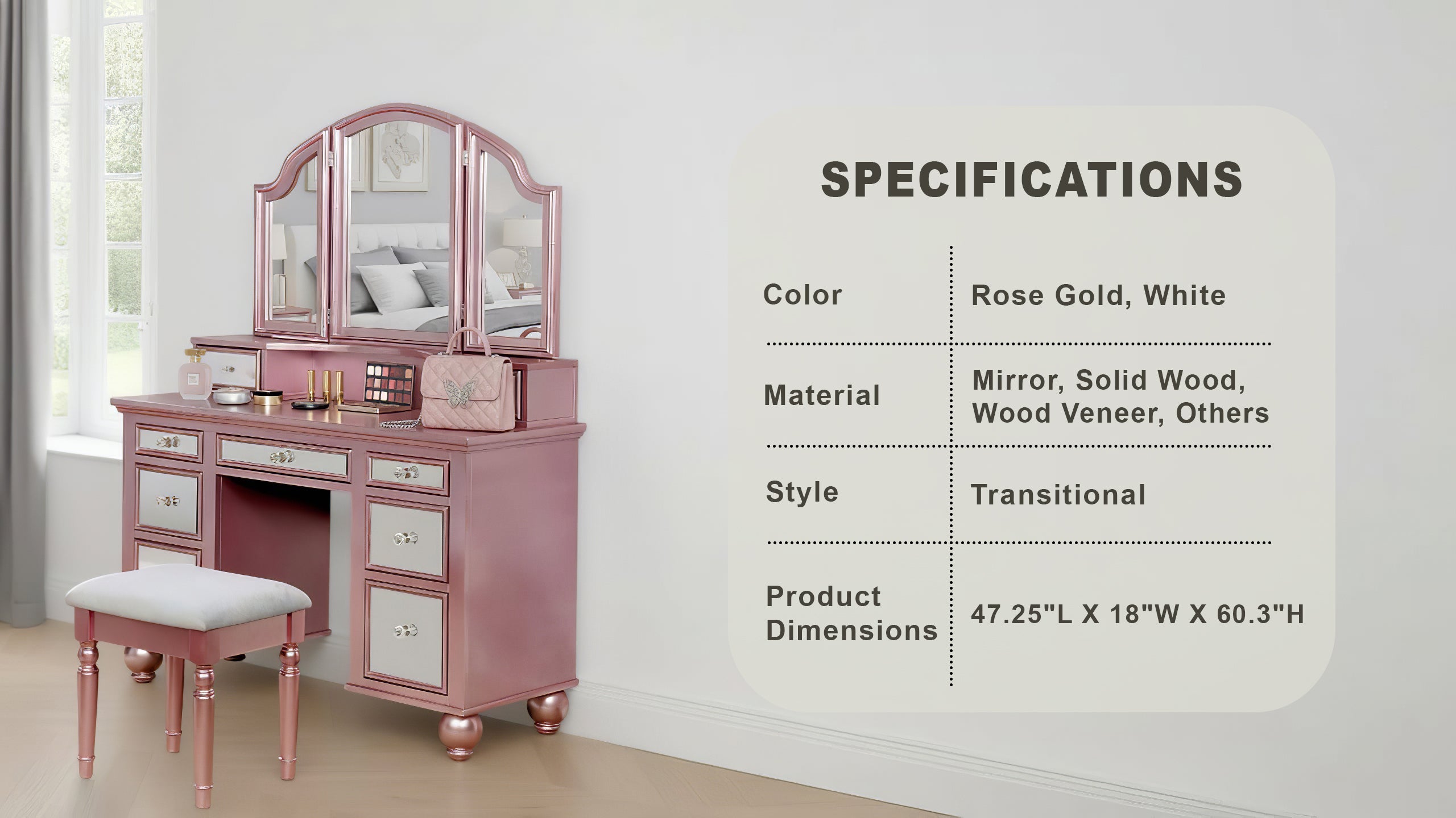 Elvia Transitional Vanity