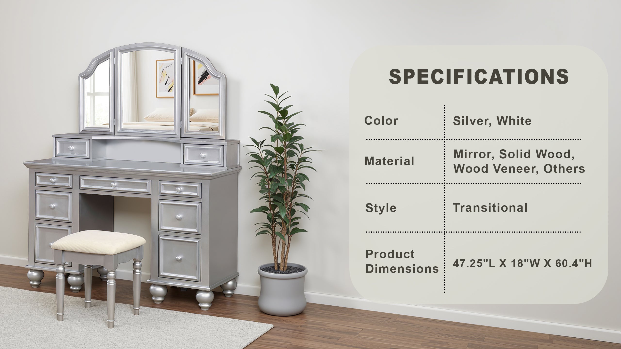 Edra Transitional Vanity