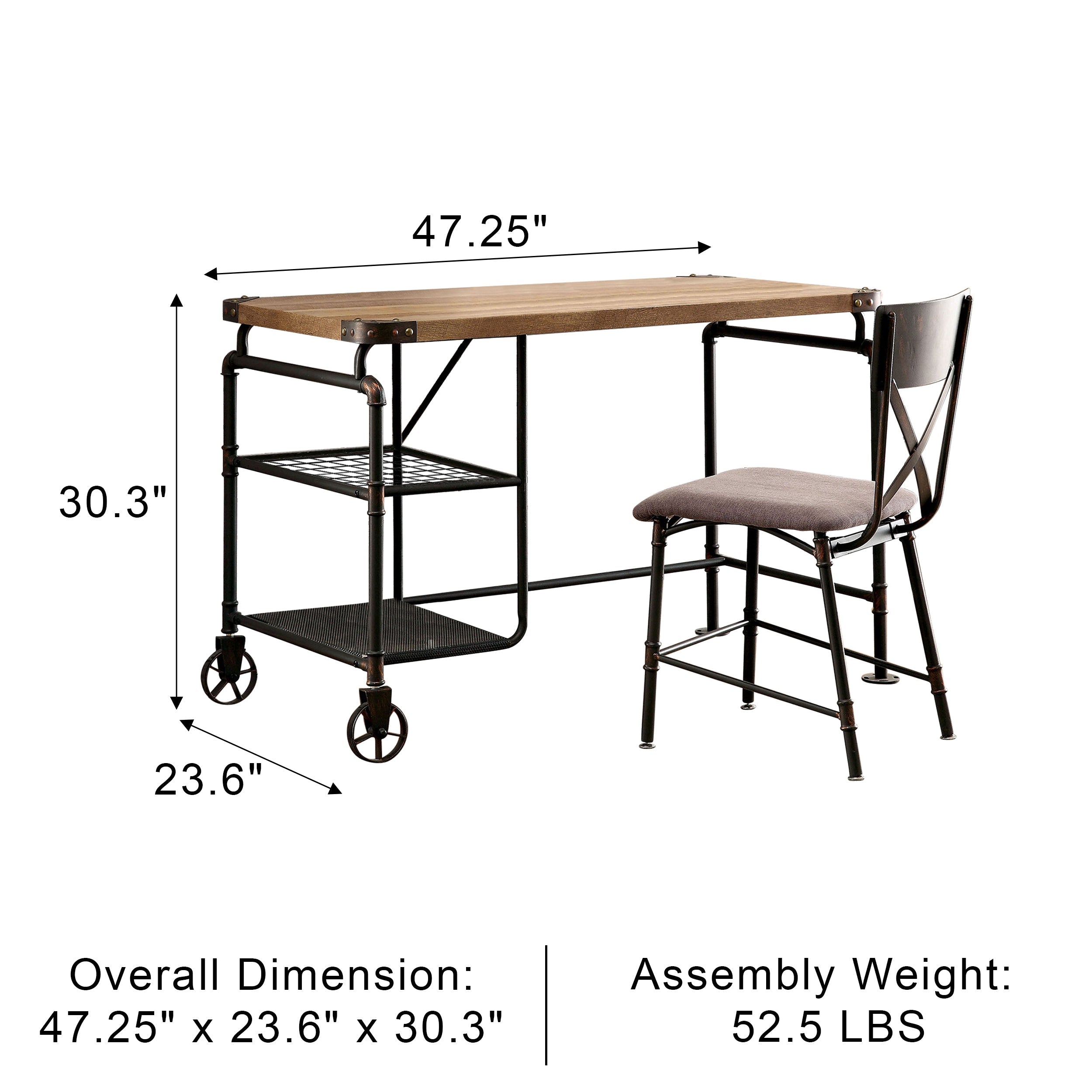 Katya Industrial Desk