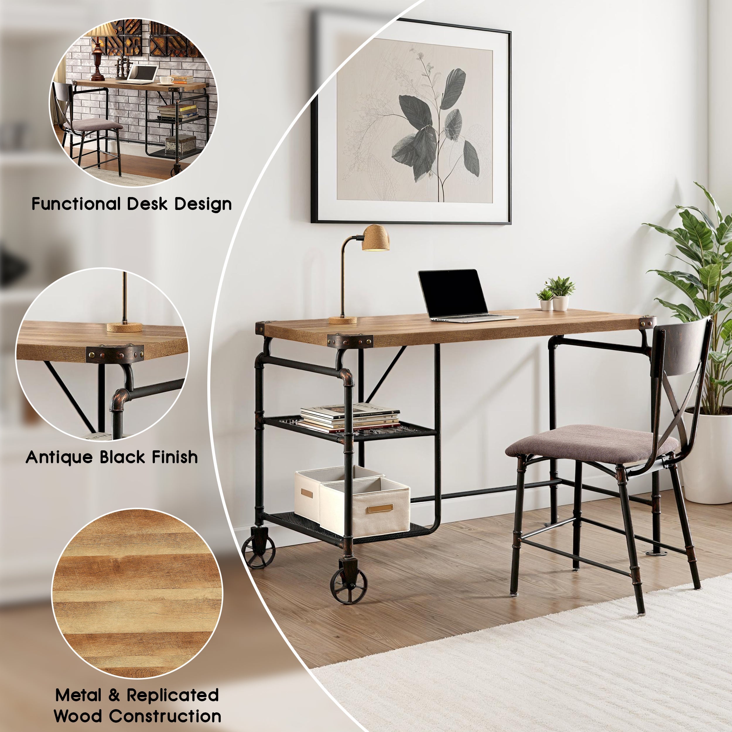 Katya Industrial Desk