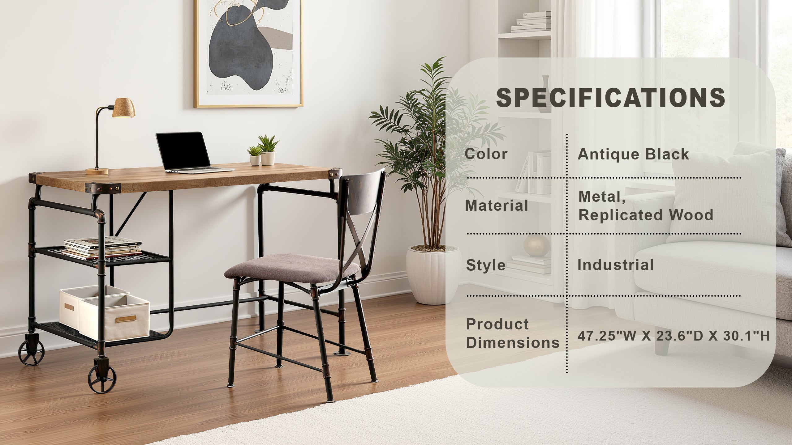 Katya Industrial Desk