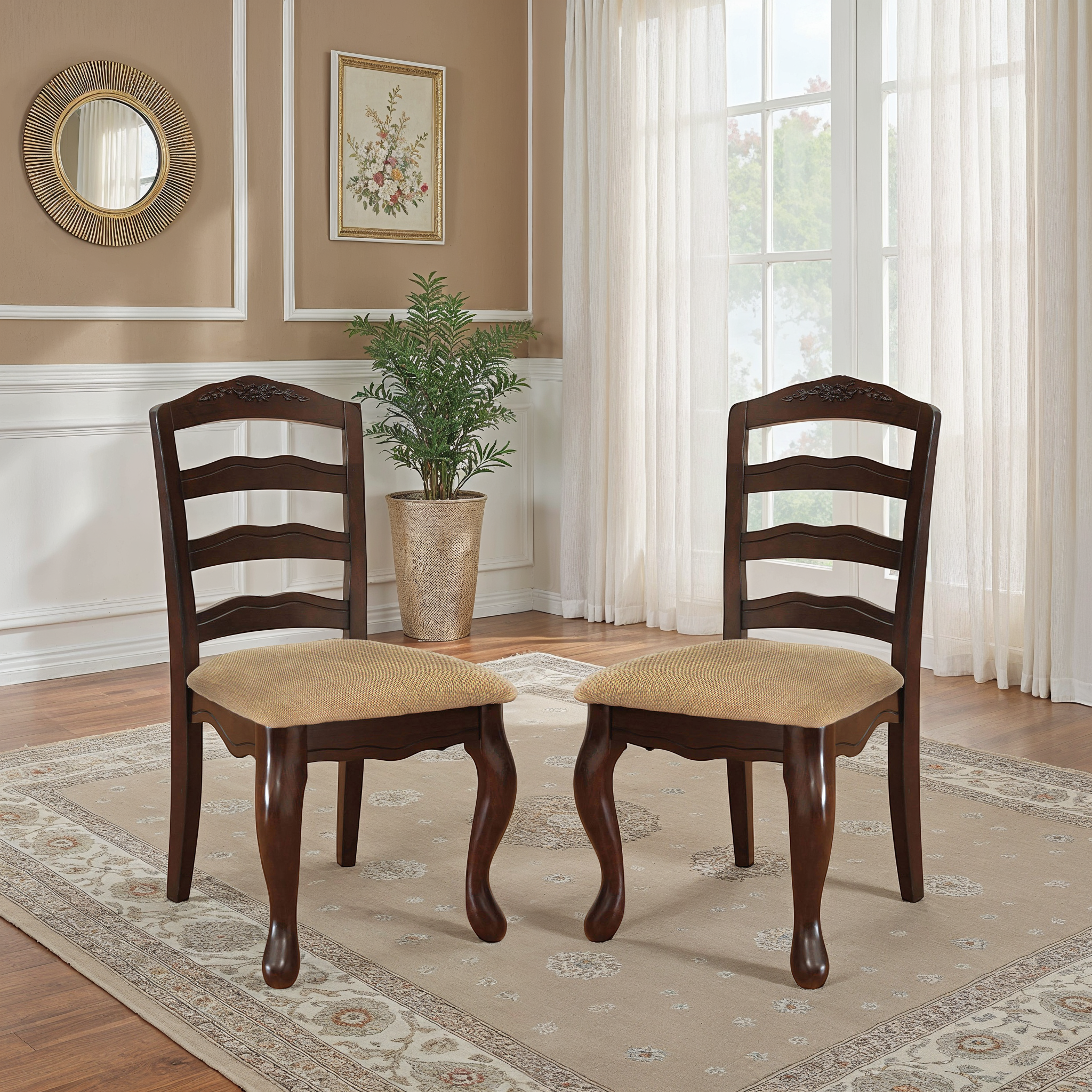 Mapleton Transitional Chair, Set of 2