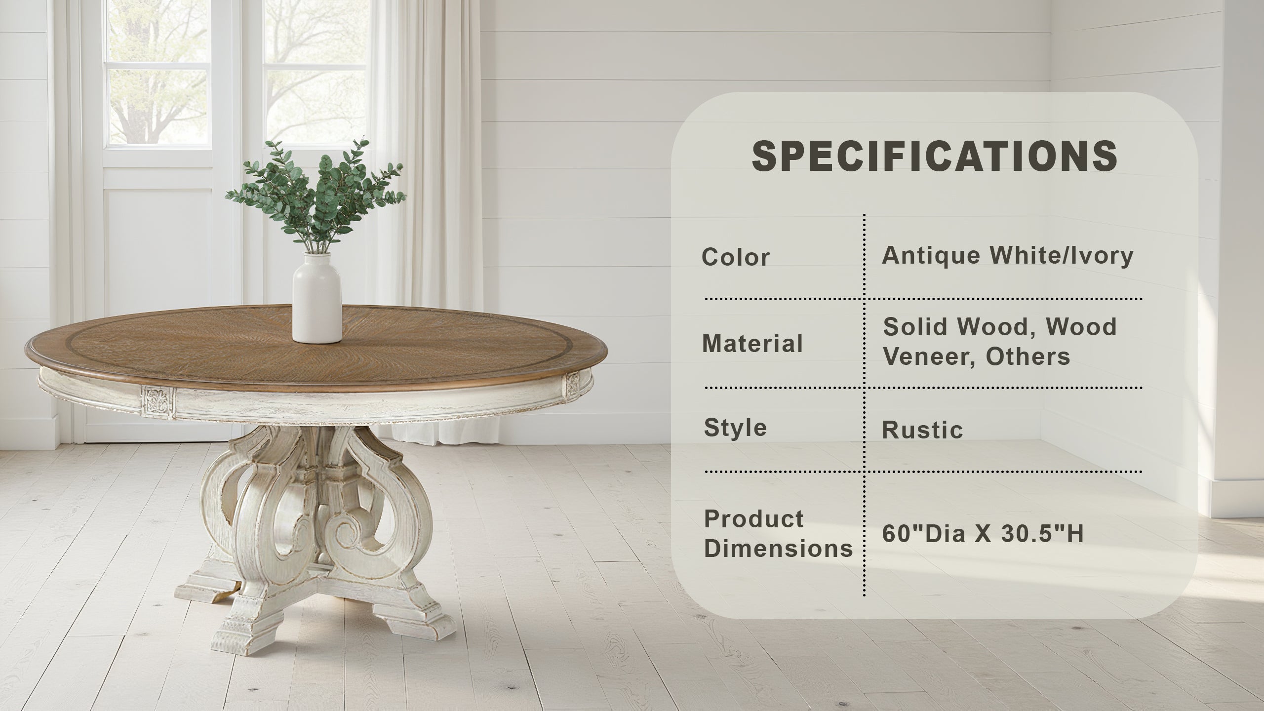 Valora Rustic Dining Table