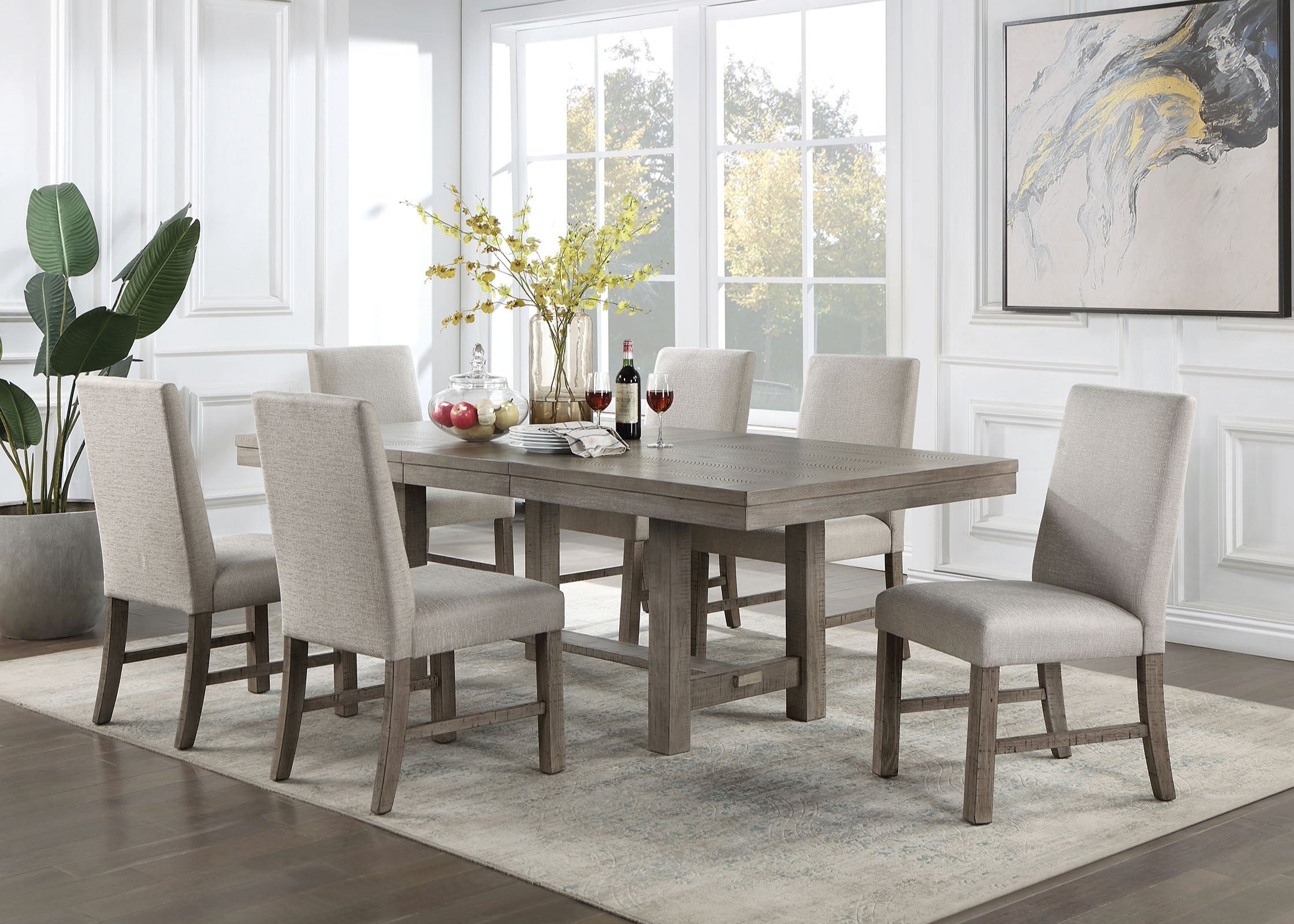 San Antonio Modern Rustic 7-Piece Dining Set