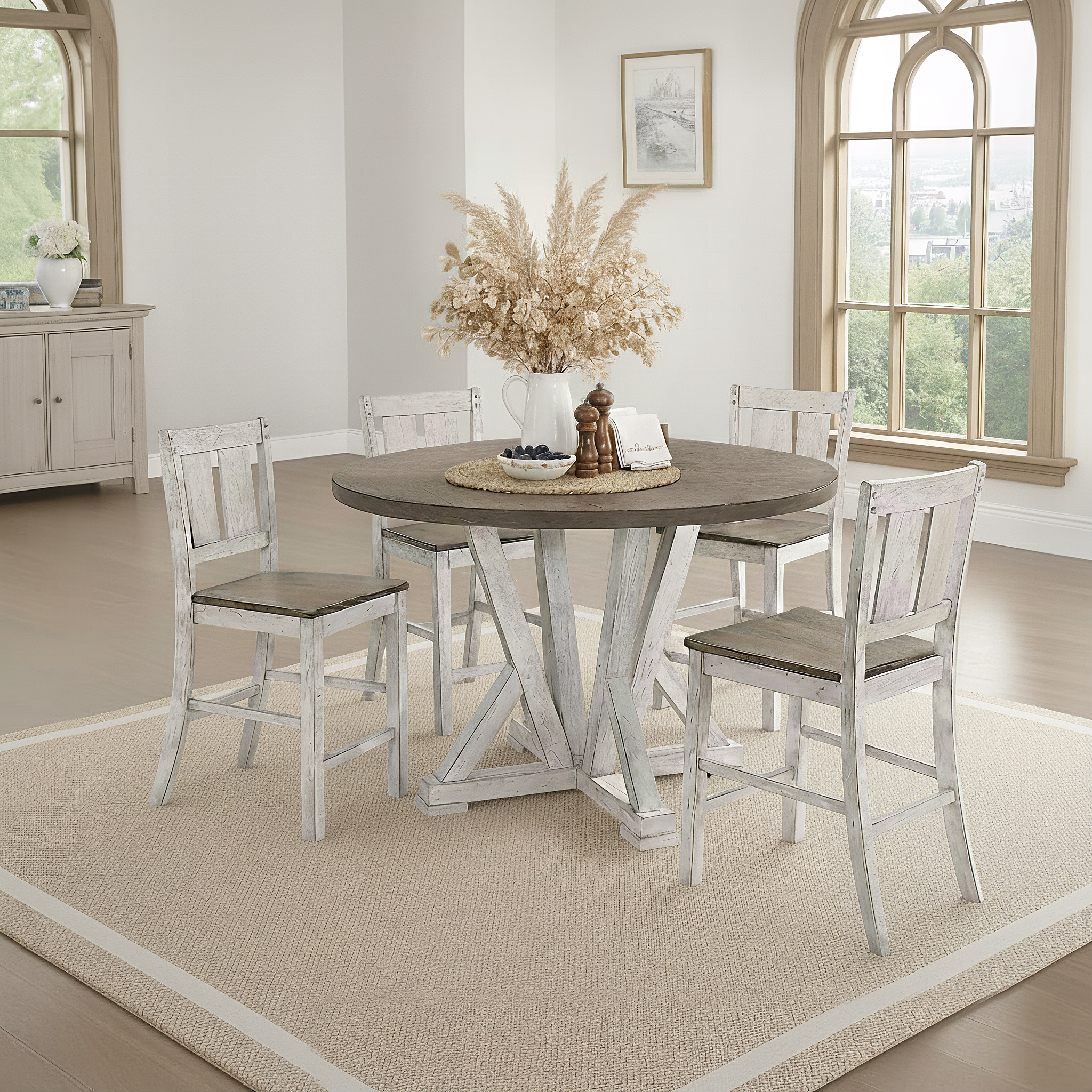 Tahoma Rustic Dining Set, 5 Pieces