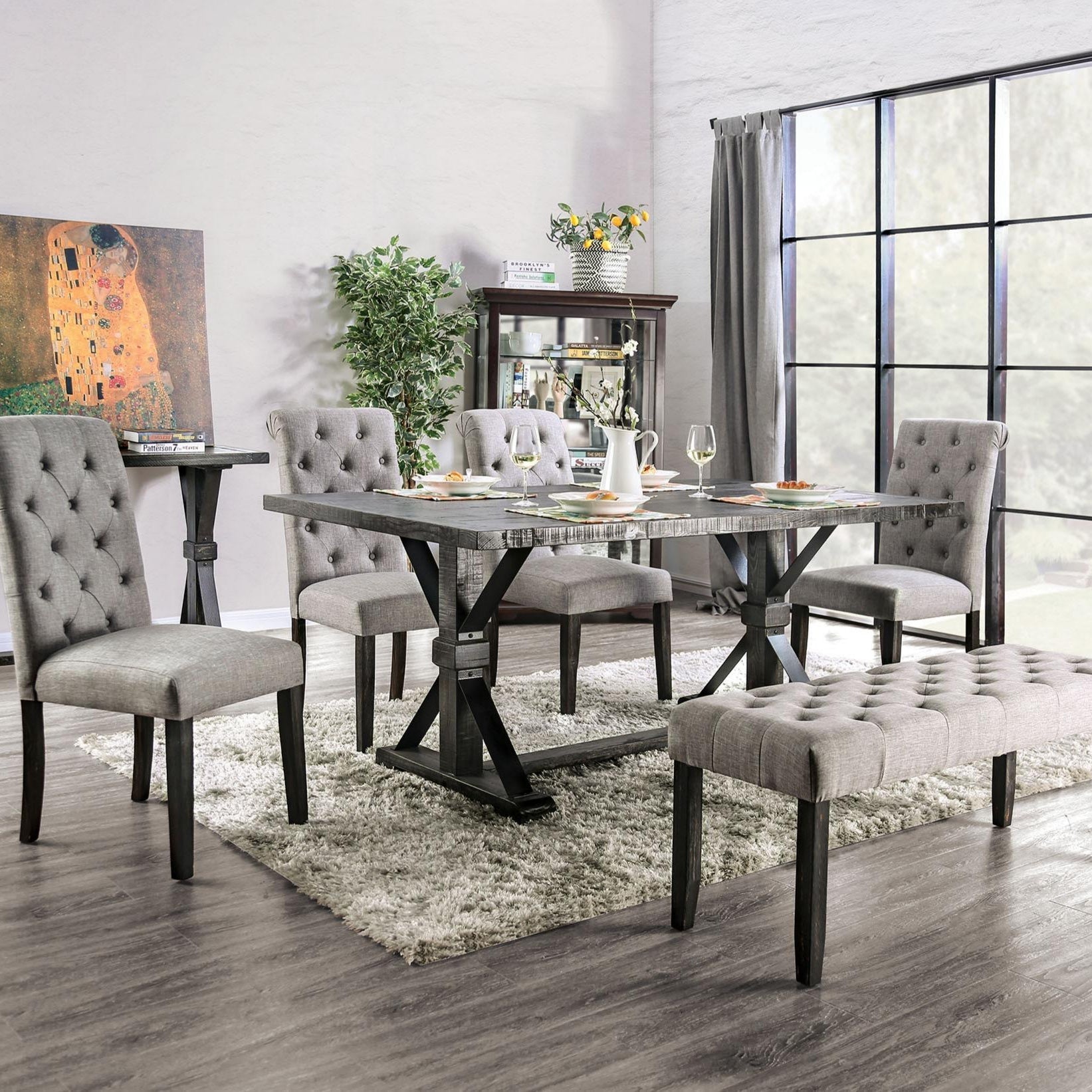 Alfred Rustic 6-Piece Dining Set