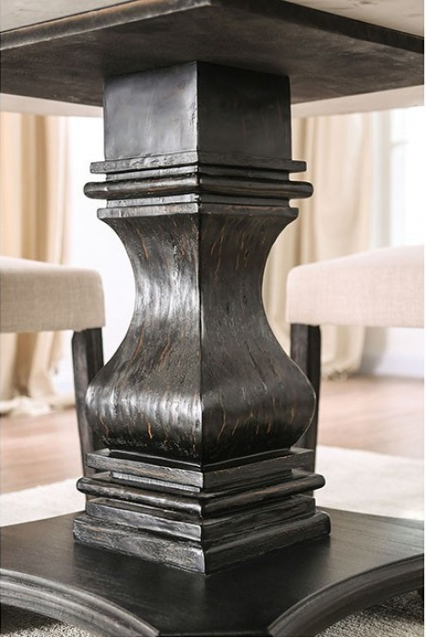 Elfredo 5-Piece Genuine Marble Round Table Dining Room Set