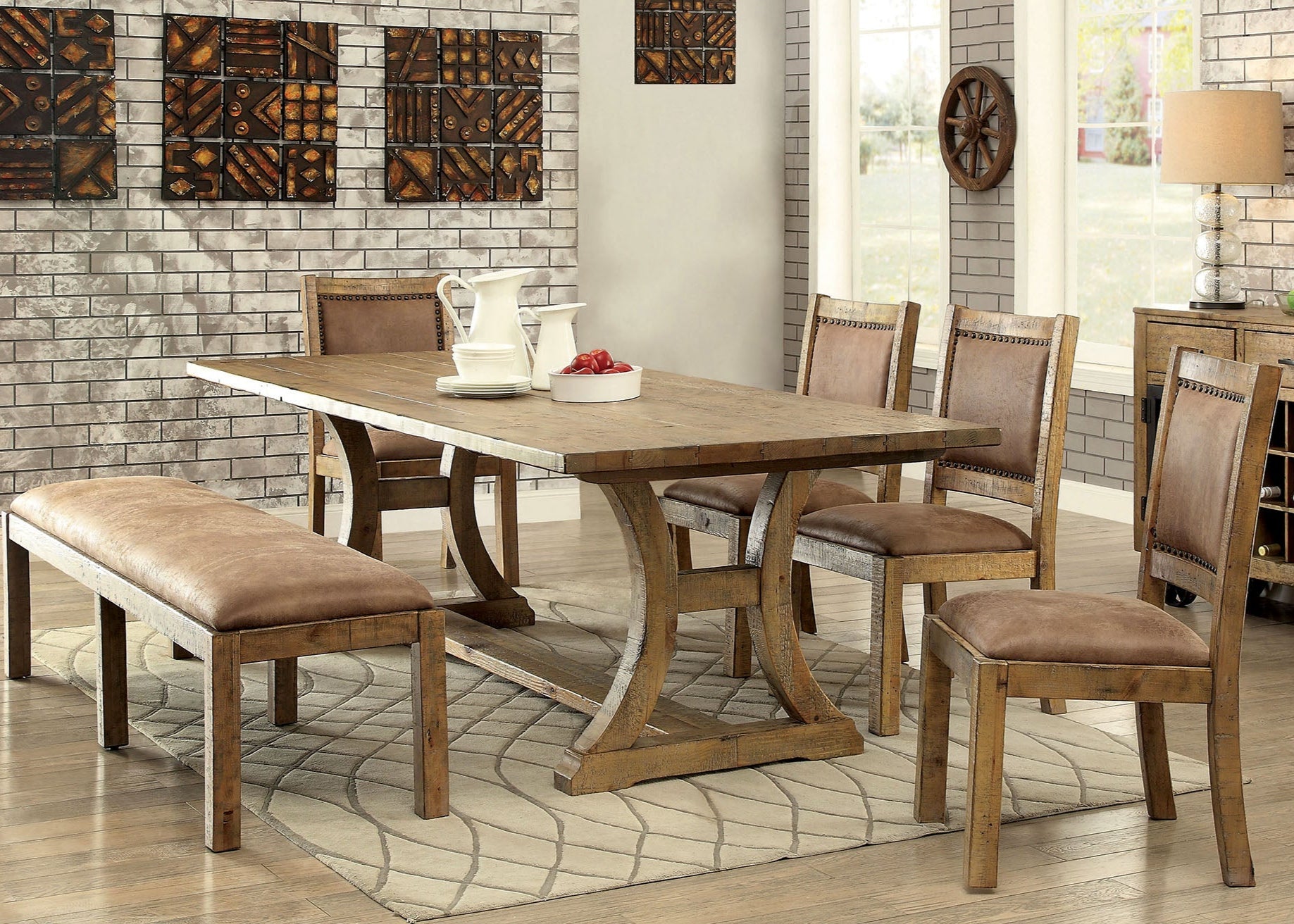 Gianna Rustic 6-Piece Dining Set