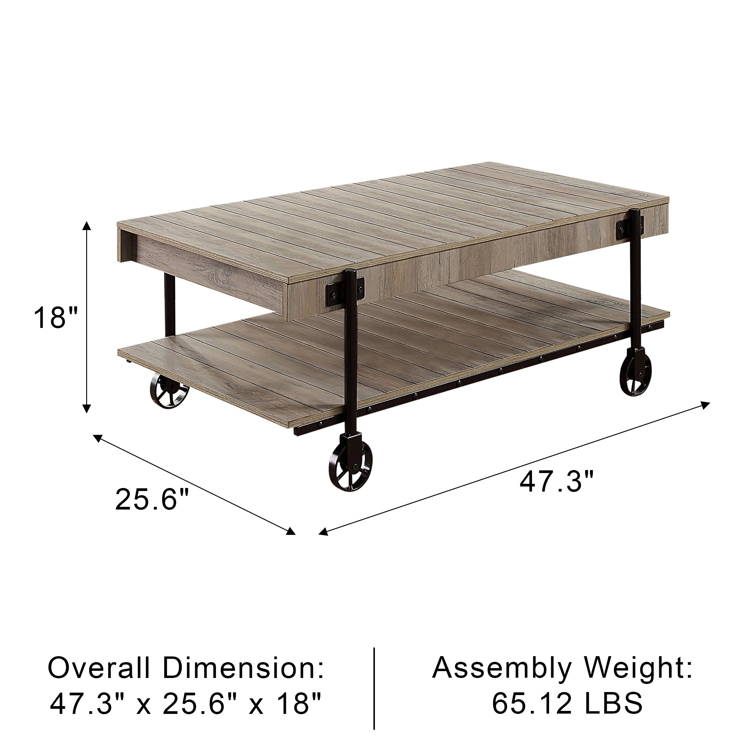 Bram Industrial Coffee Table