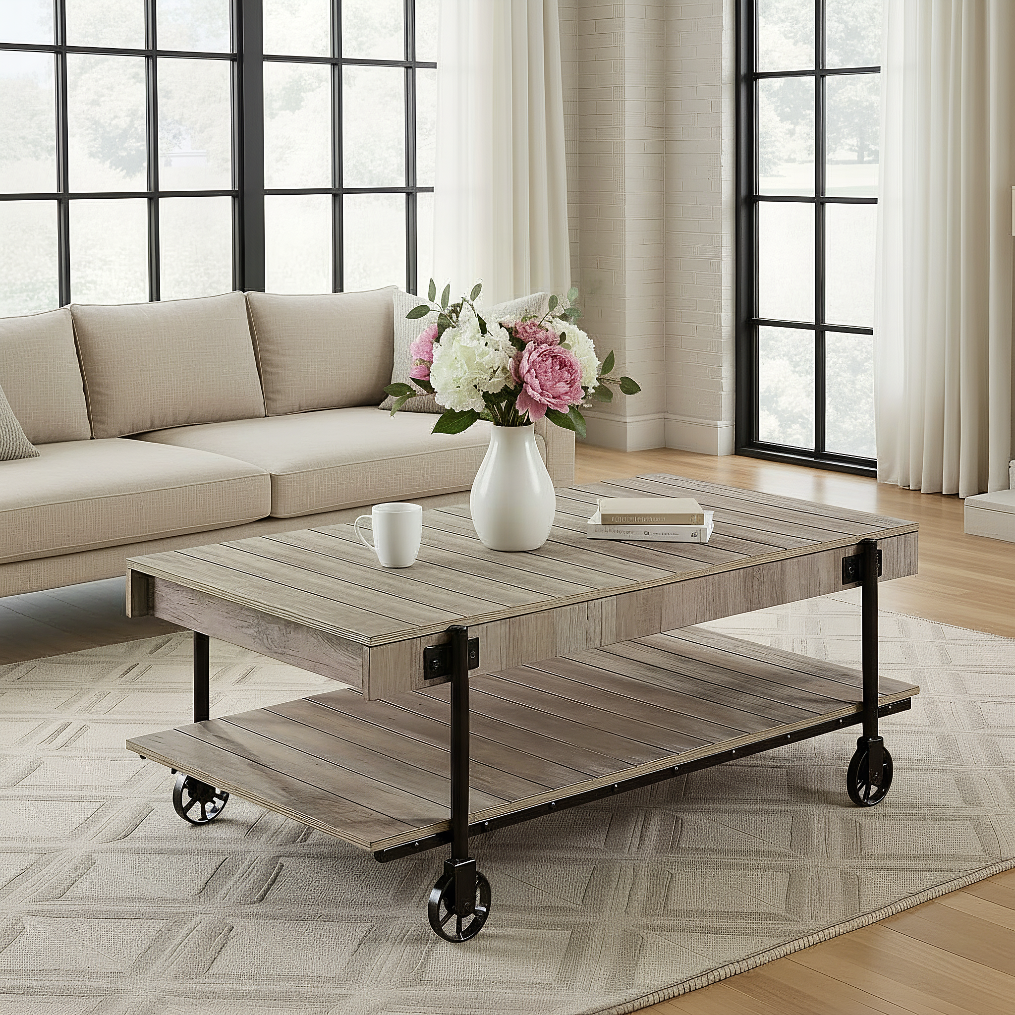 Bram Industrial Coffee Table