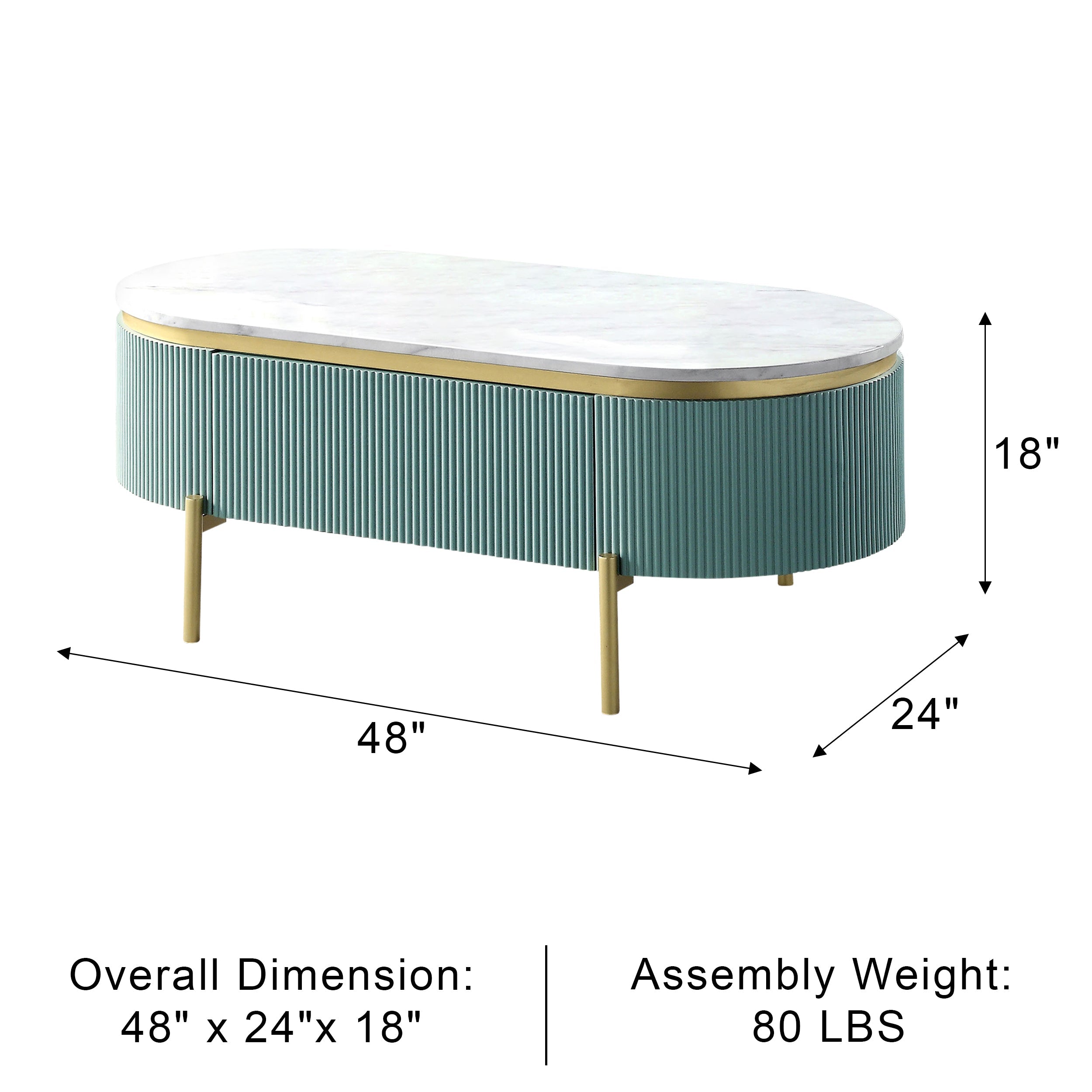 Wiesburg Glam Coffee Table