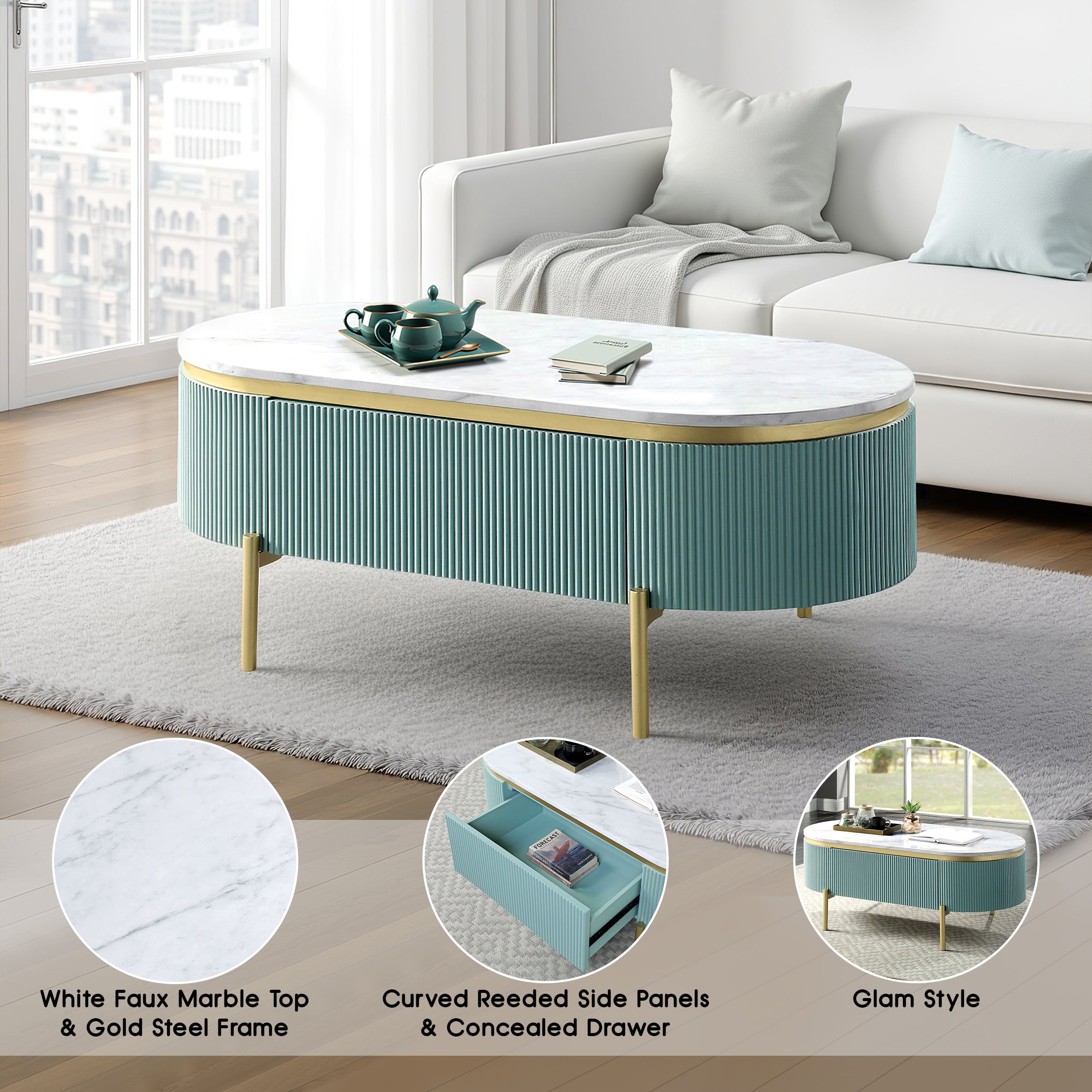 Wiesburg Glam Coffee Table