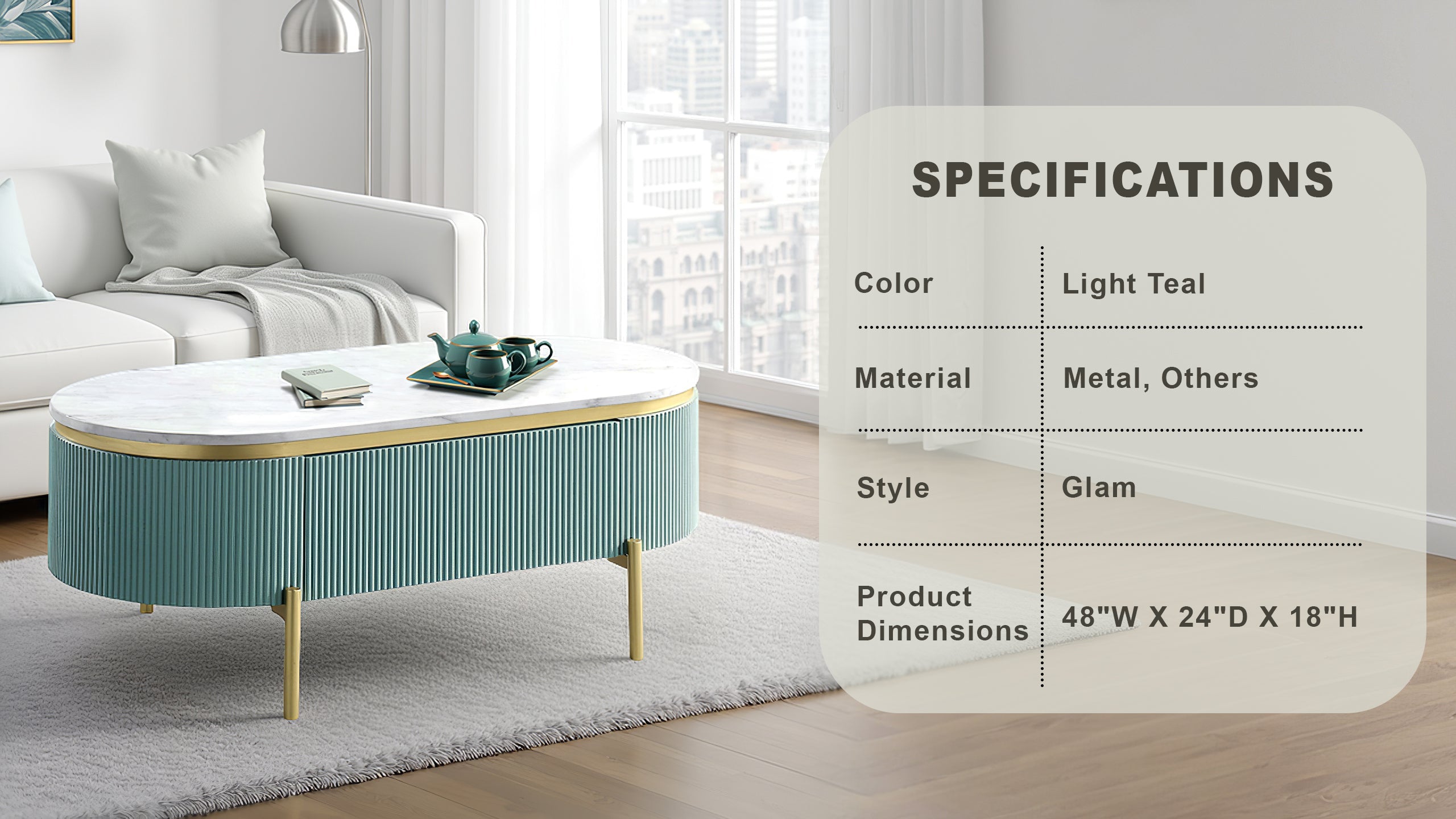 Wiesburg Glam Coffee Table