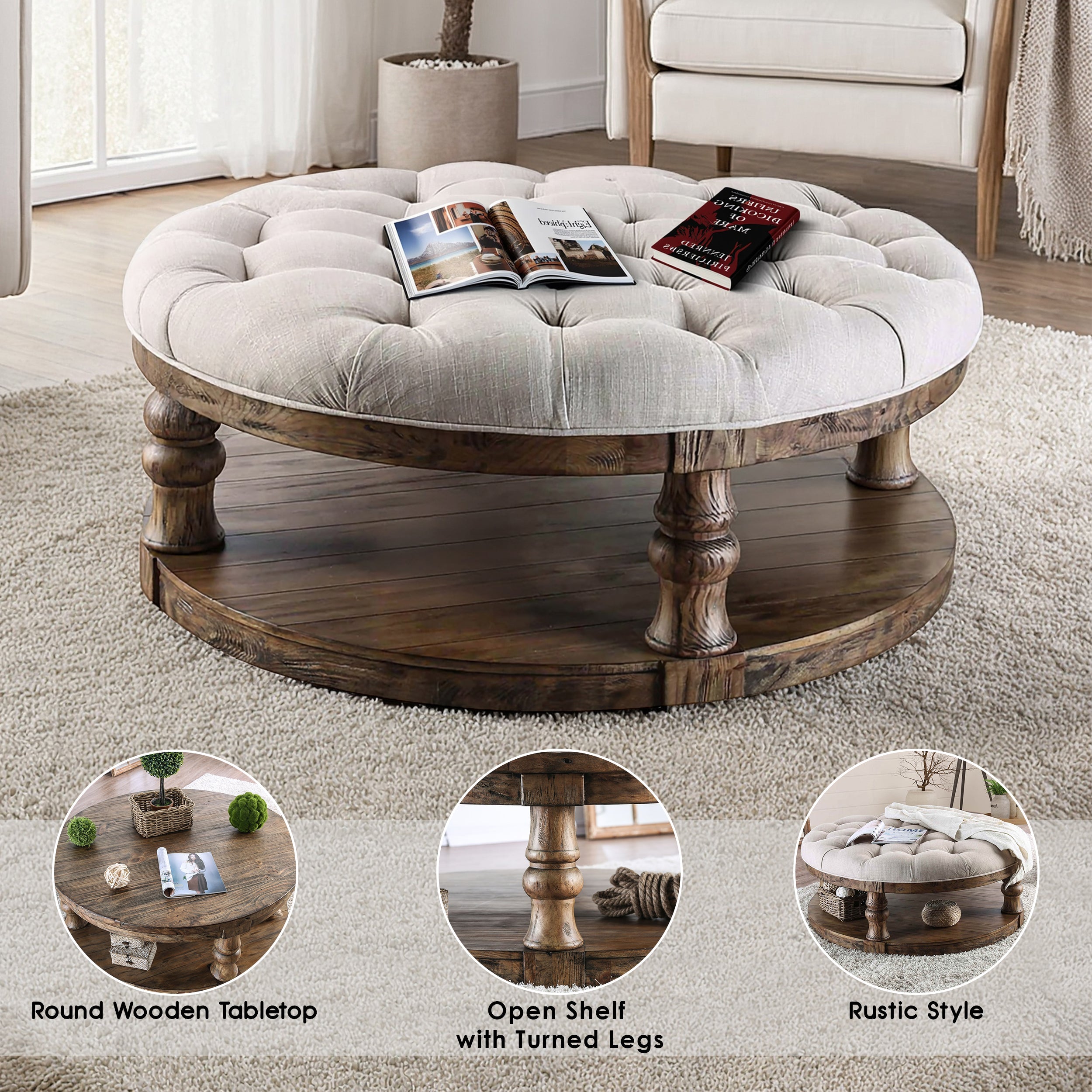 Rinne Rustic Coffee Table