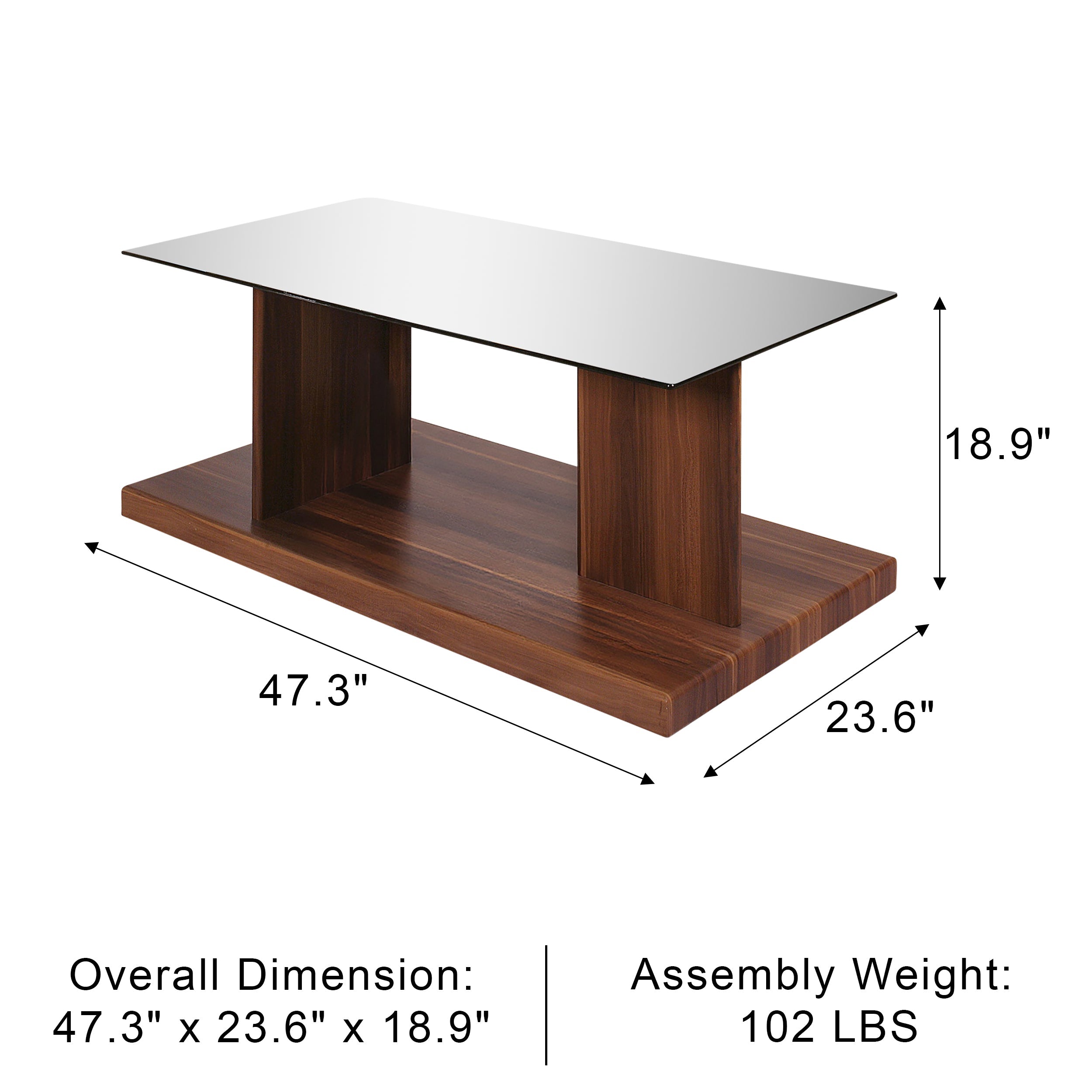 Zugenberg Contemporary Coffee Table