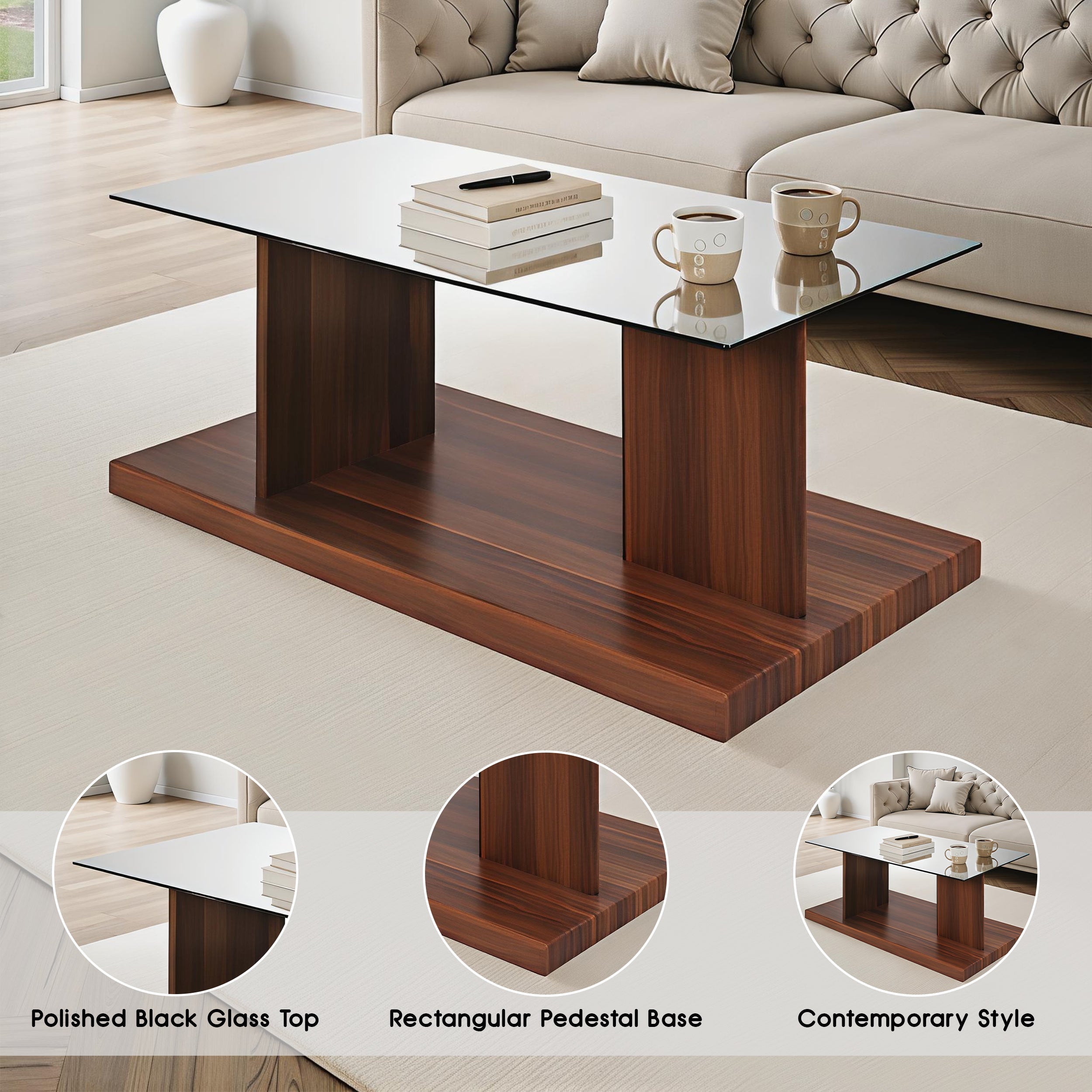 Zugenberg Contemporary Coffee Table