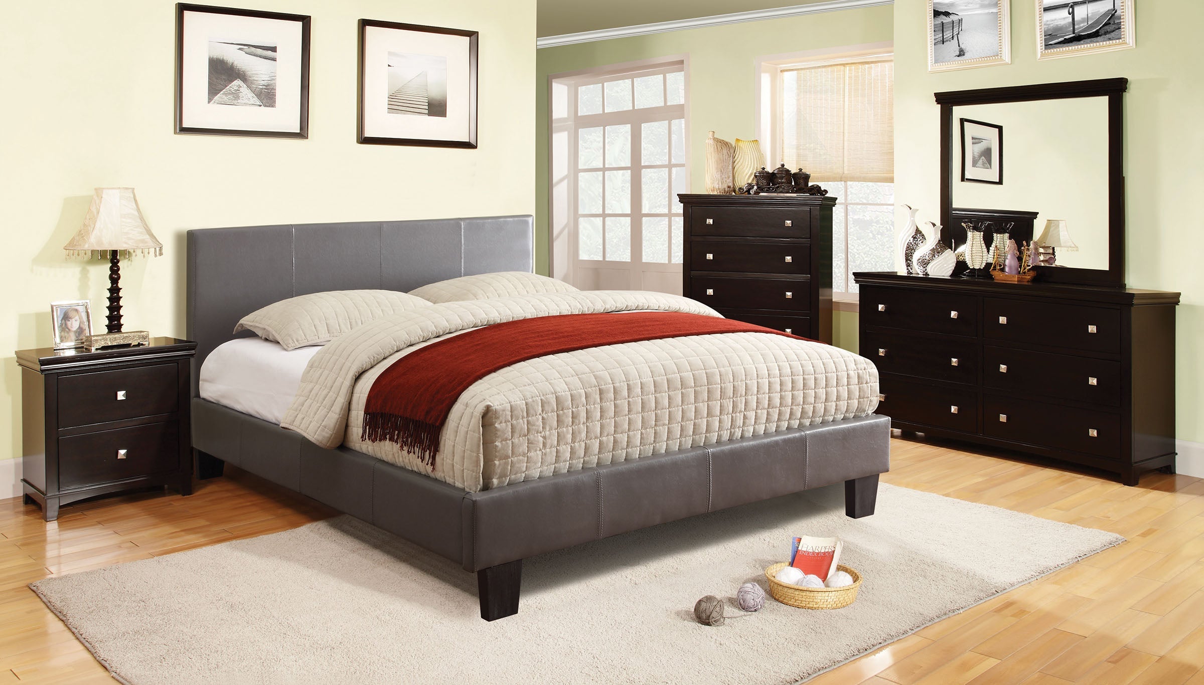 Winn Park Modern Contemporary Upholstered Bed Frame