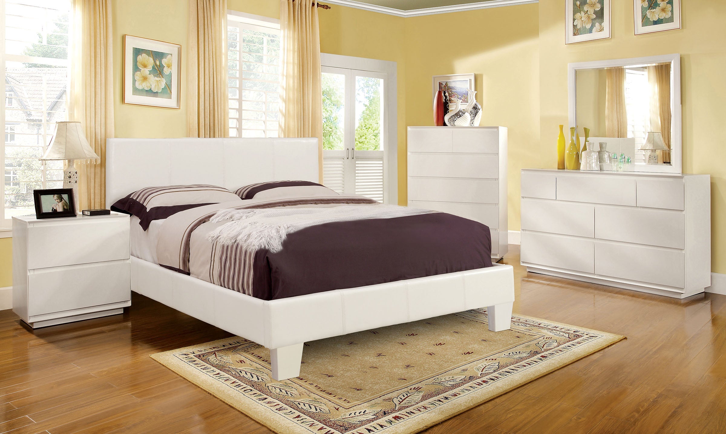 Winn Park Modern Contemporary Upholstered Bed Frame