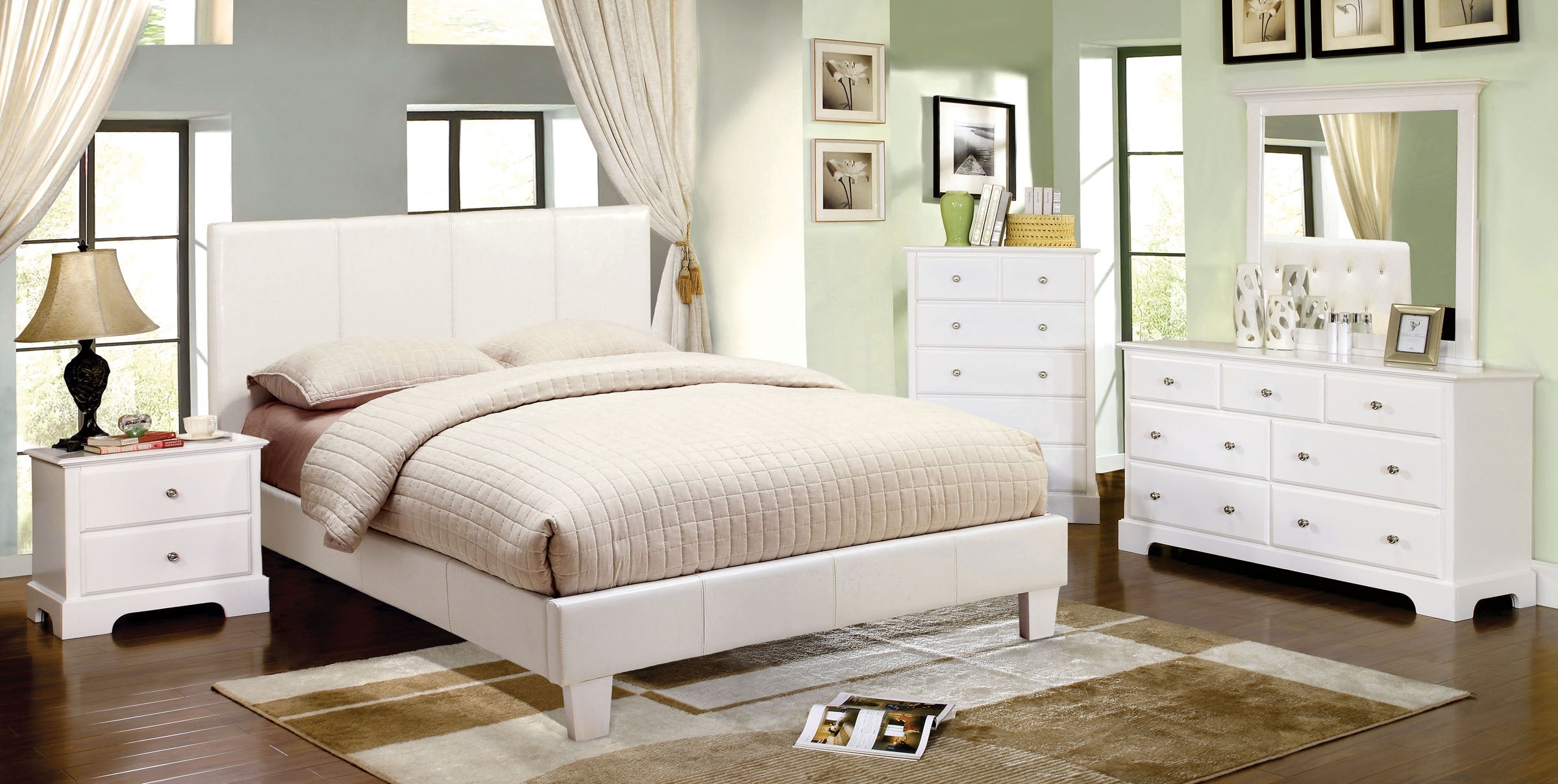 Winn Park Modern Contemporary Upholstered Bed Frame