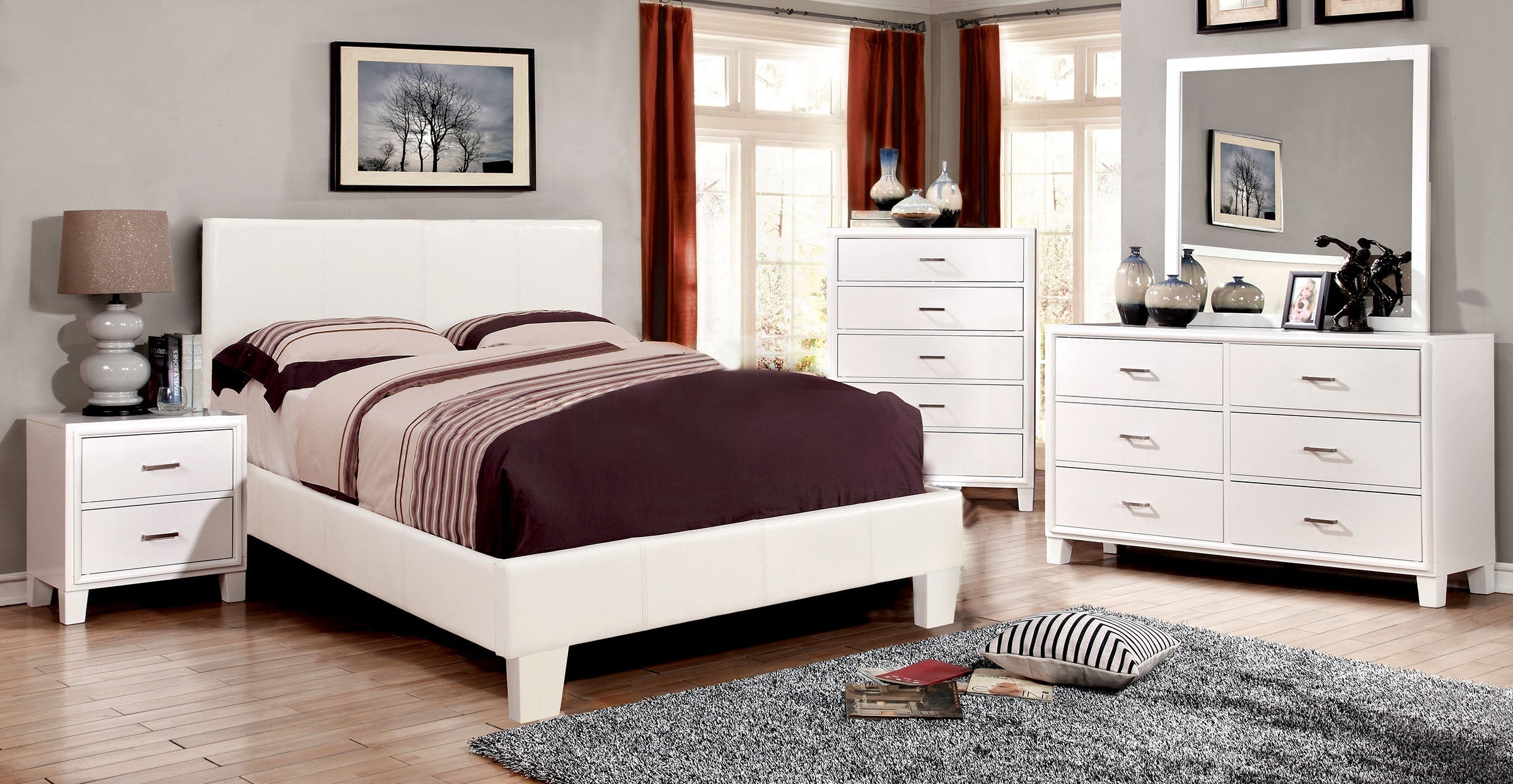 Winn Park Modern Contemporary Upholstered Bed Frame