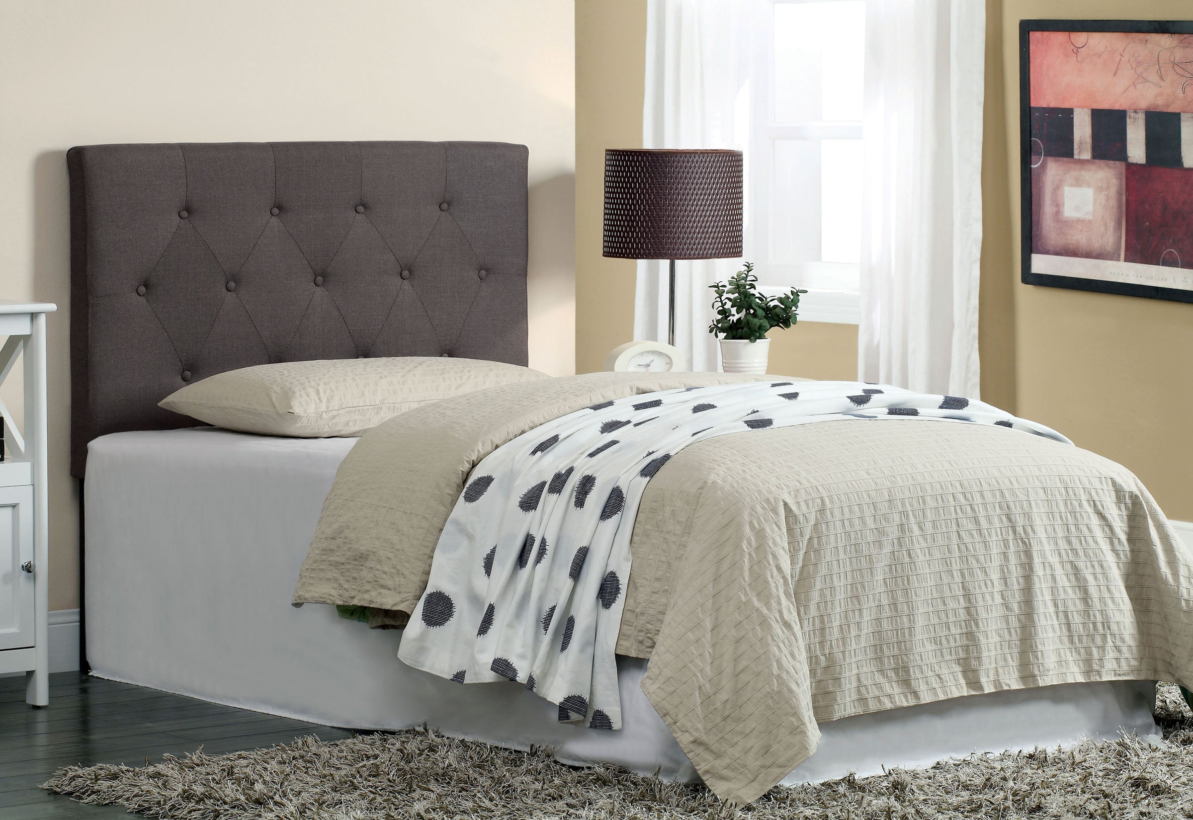 Leeroy Modern Upholstered Bed Frame
