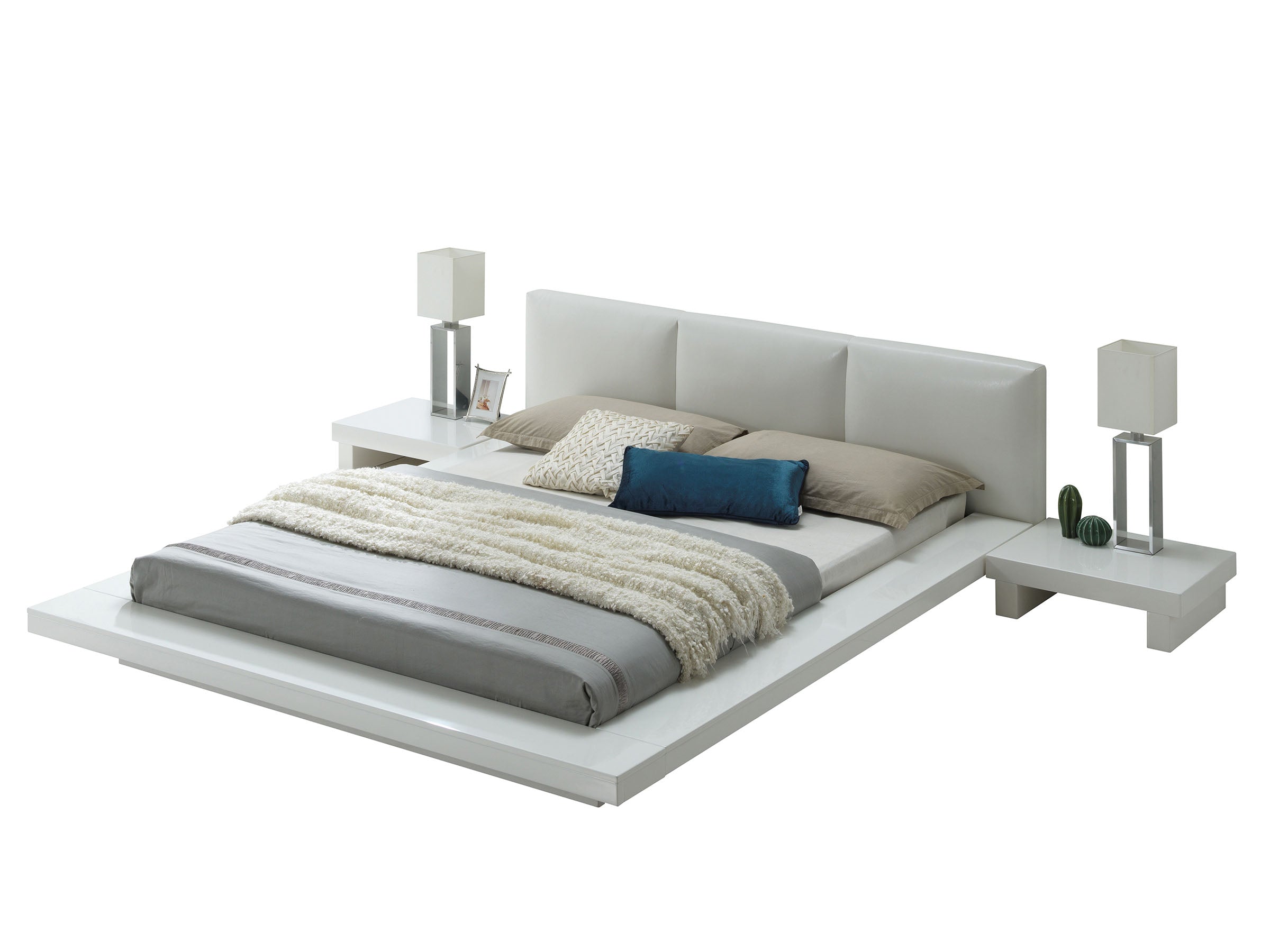 Christie Contemporary Platform Bed Frame or 4-Piece Bedroom Set
