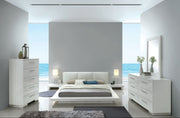 Christie Contemporary Platform Bed Frame or 4-Piece Bedroom Set