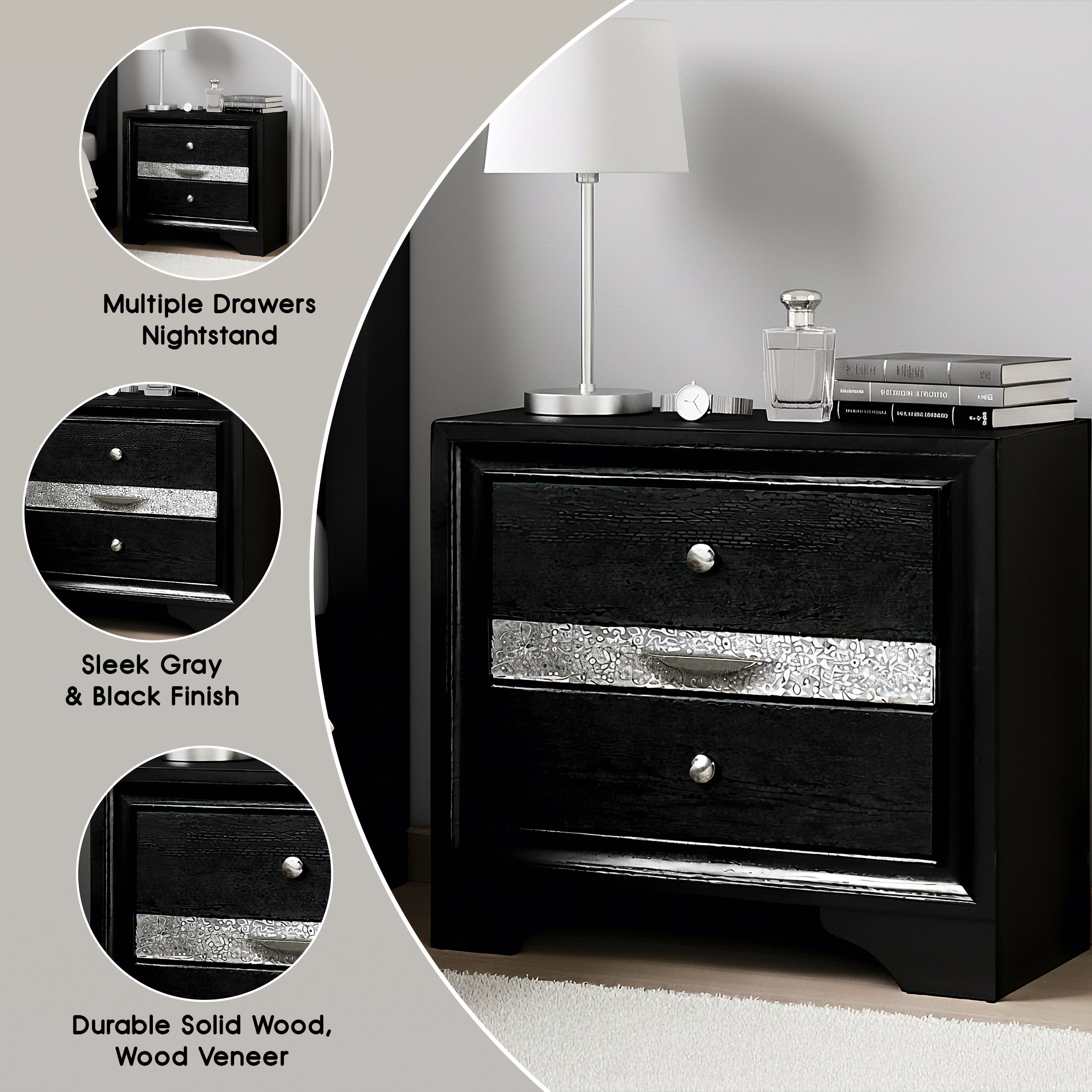 Livia Contemporary Nightstand