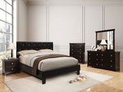 Velen Modern Upholstered Bed Frame with Tufted Headboard