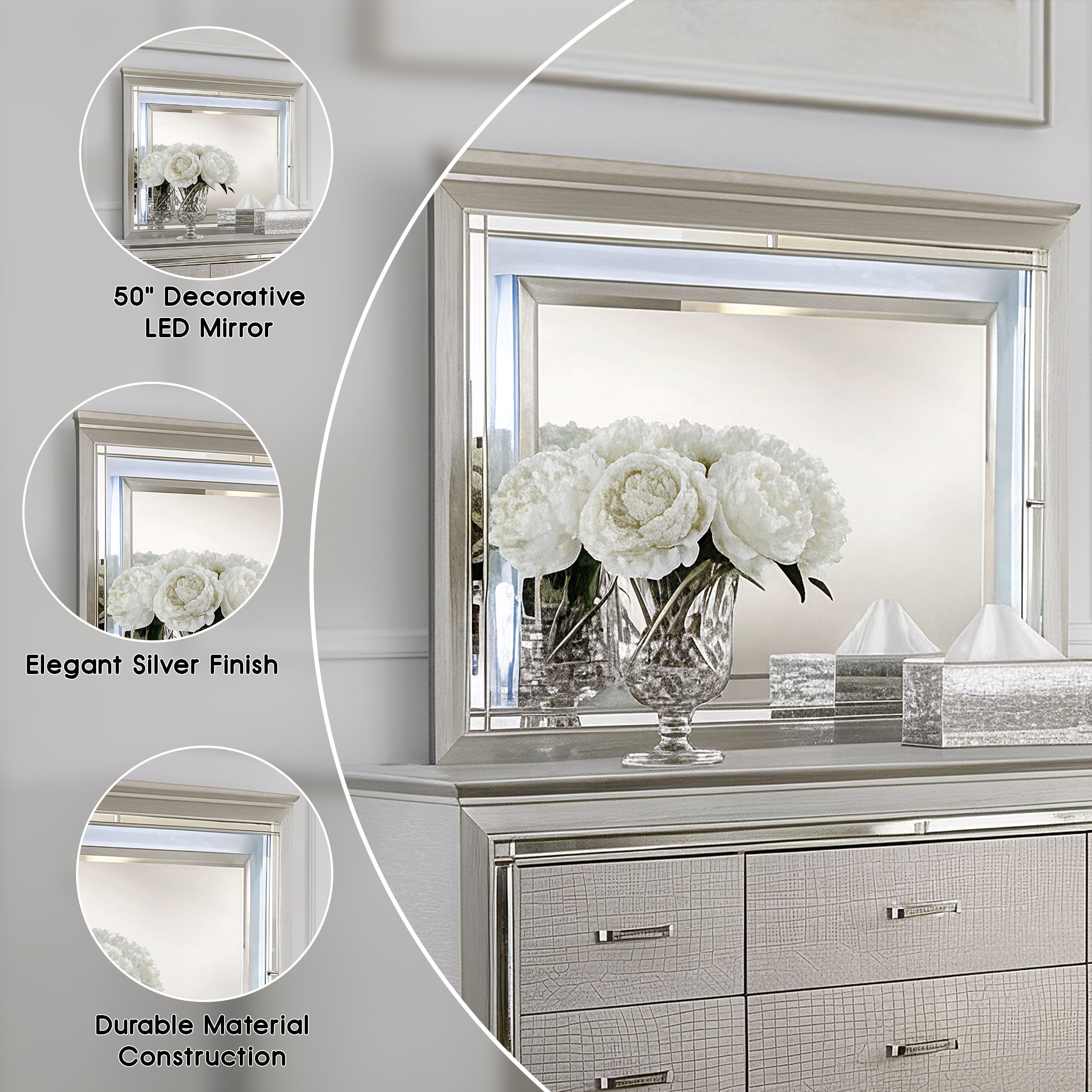 Allegra Contemporary Mirror