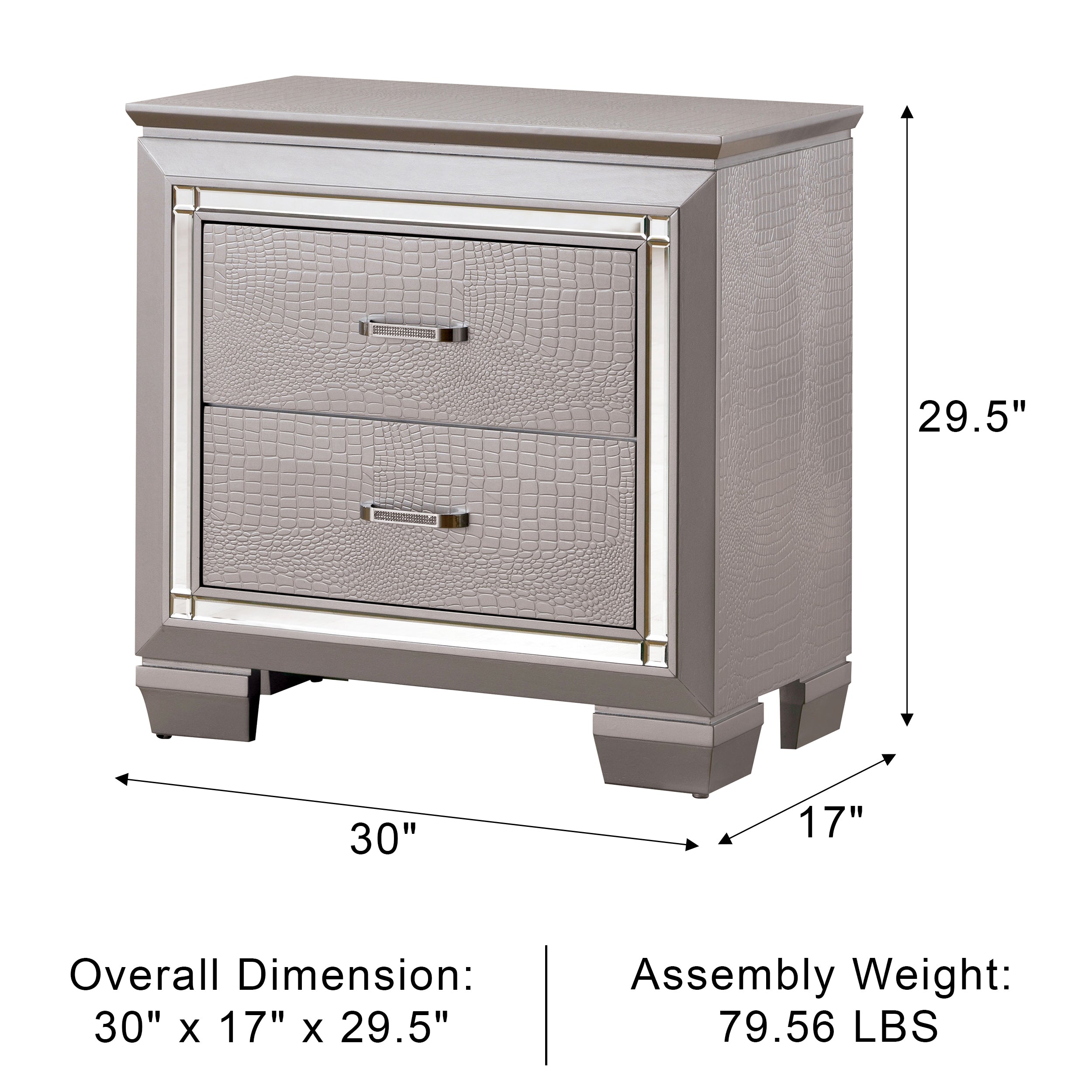 Allegra Contemporary Nightstand