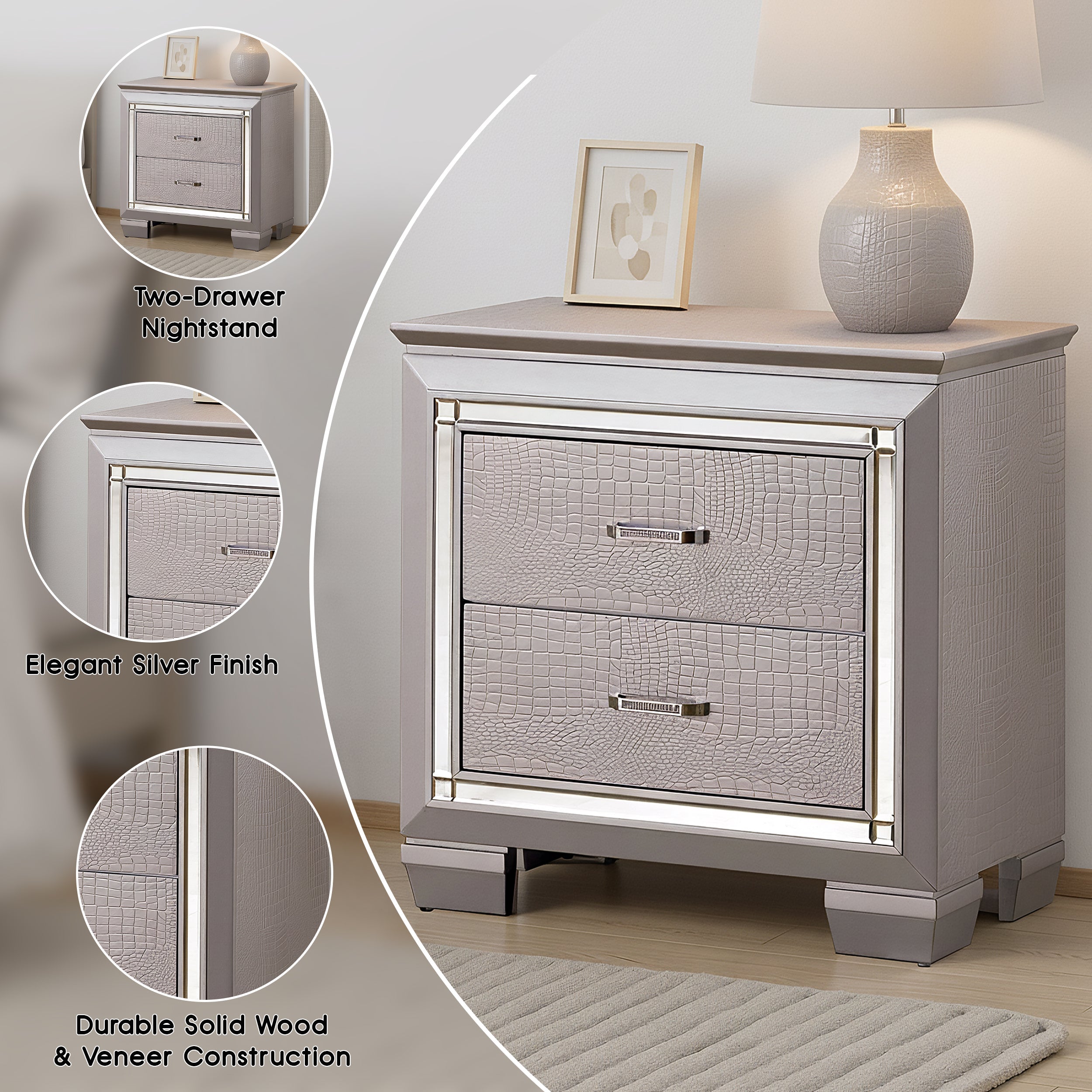 Allegra Contemporary Nightstand