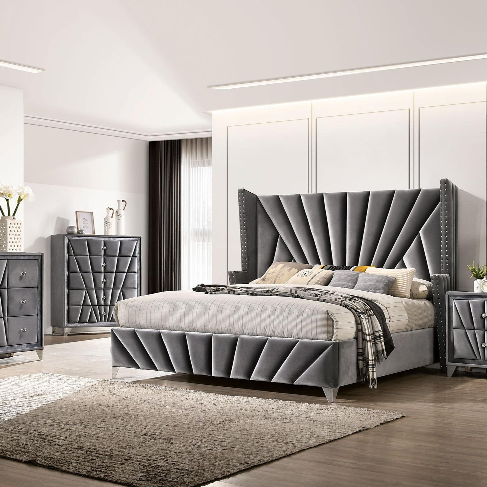 Vienzelle Classic Upholstered Bed