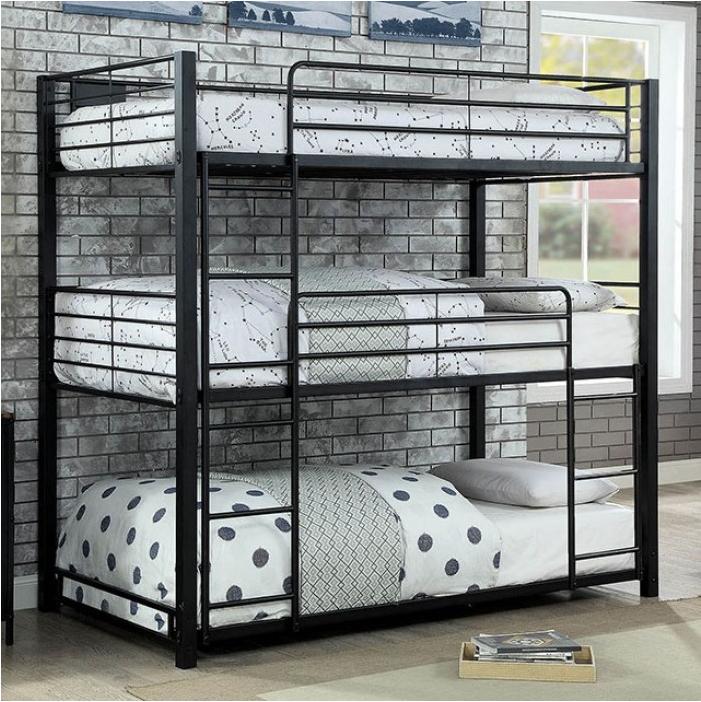 Carolyn Triple Twin or Full Metal Decker Bunk Bed