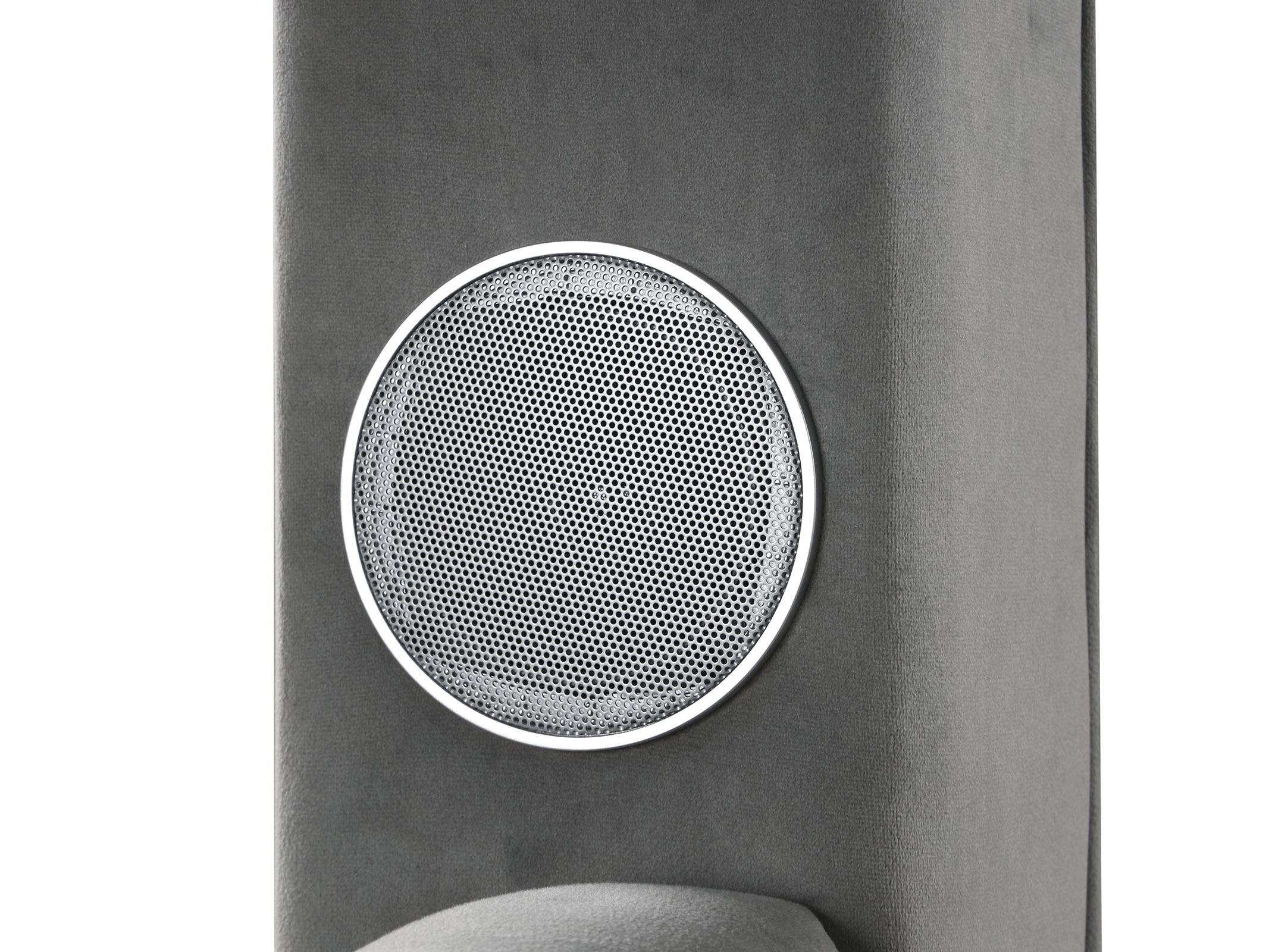 Etherea Luxury Glam Velvet Upholstered Canopy Platform Bed