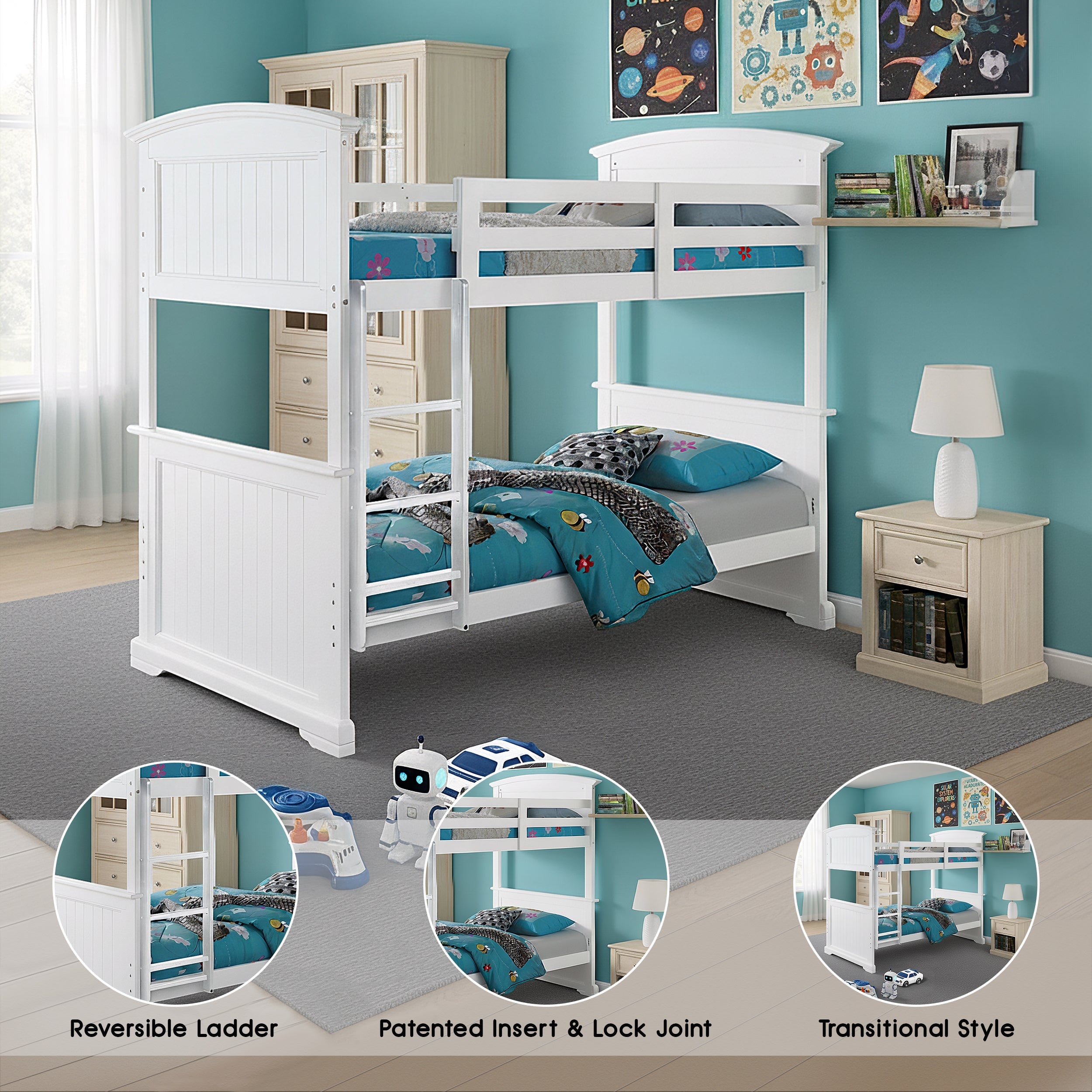 Livano Transitional Bunk Bed