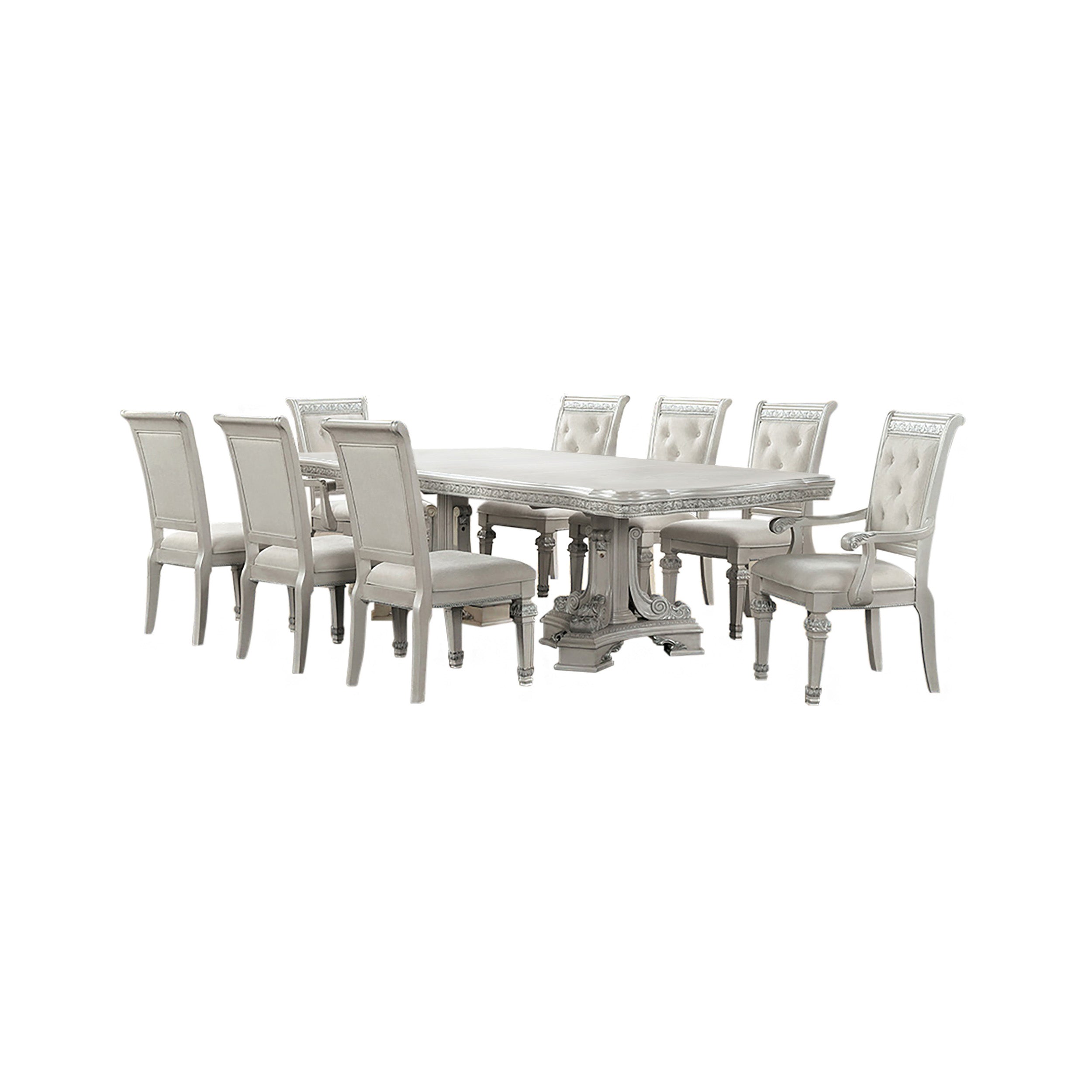 Lucia Di Notte Traditional Dining Set, 7 Pieces