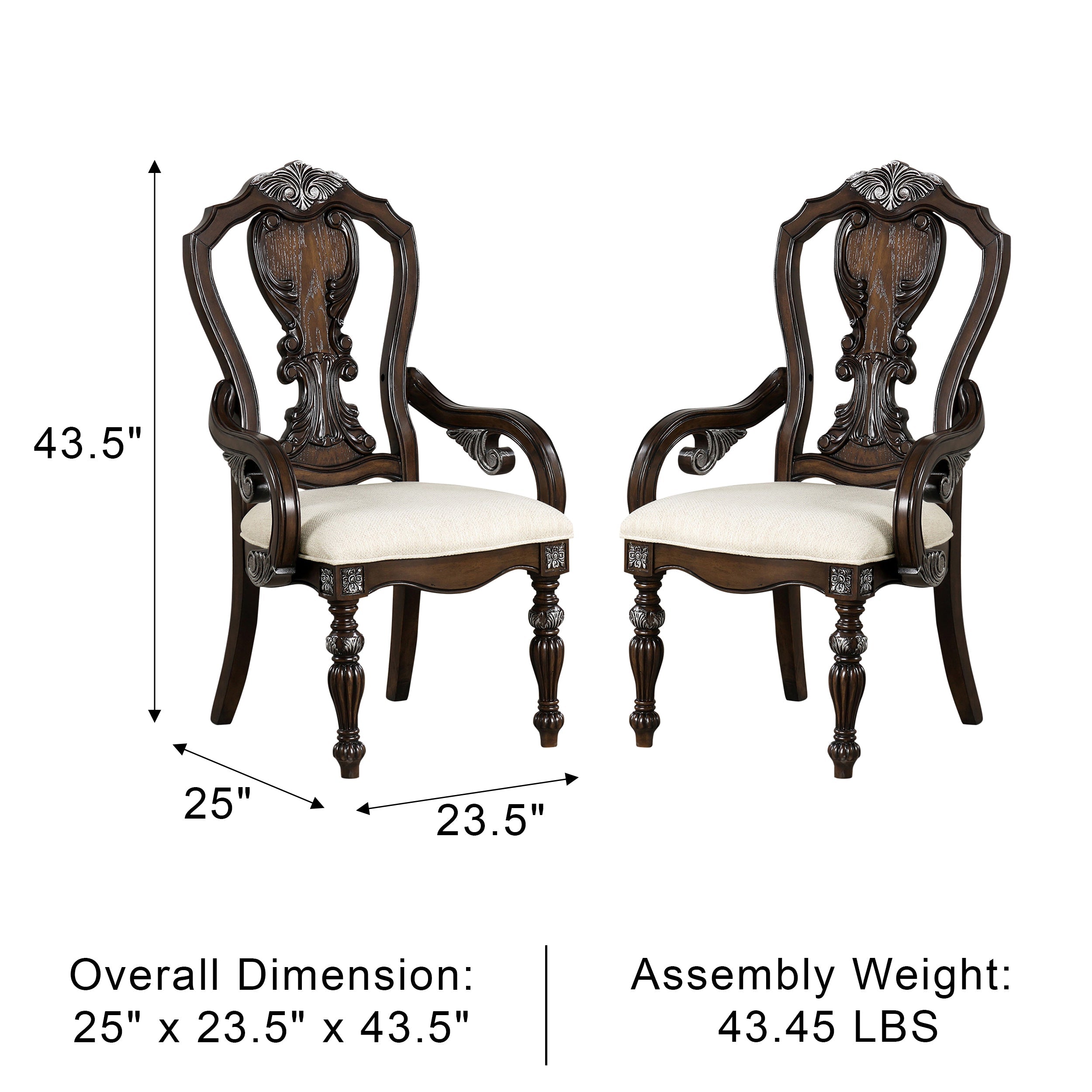 Esplanade Traditional Arm Chair, Set of 2